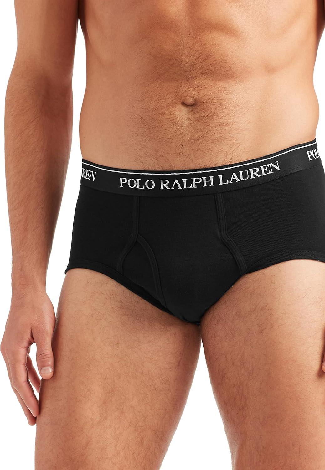 Large Black Cotton Regular Fit Briefs