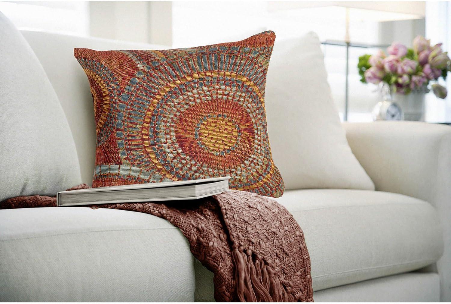 Liora Manne Marina Circles Indoor/Outdoor Pillow 18" X 18"