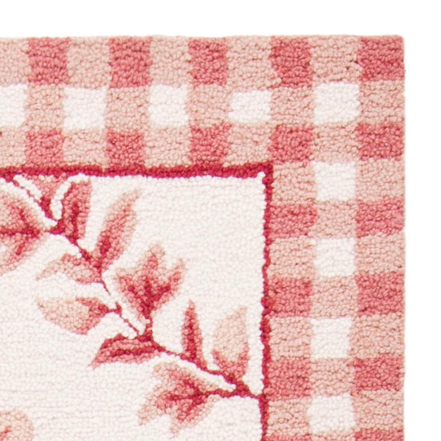 Chelsea HK55 Hand Hooked Accent Rug - Ivory/Rose - 1'8"x2'6" - Safavieh