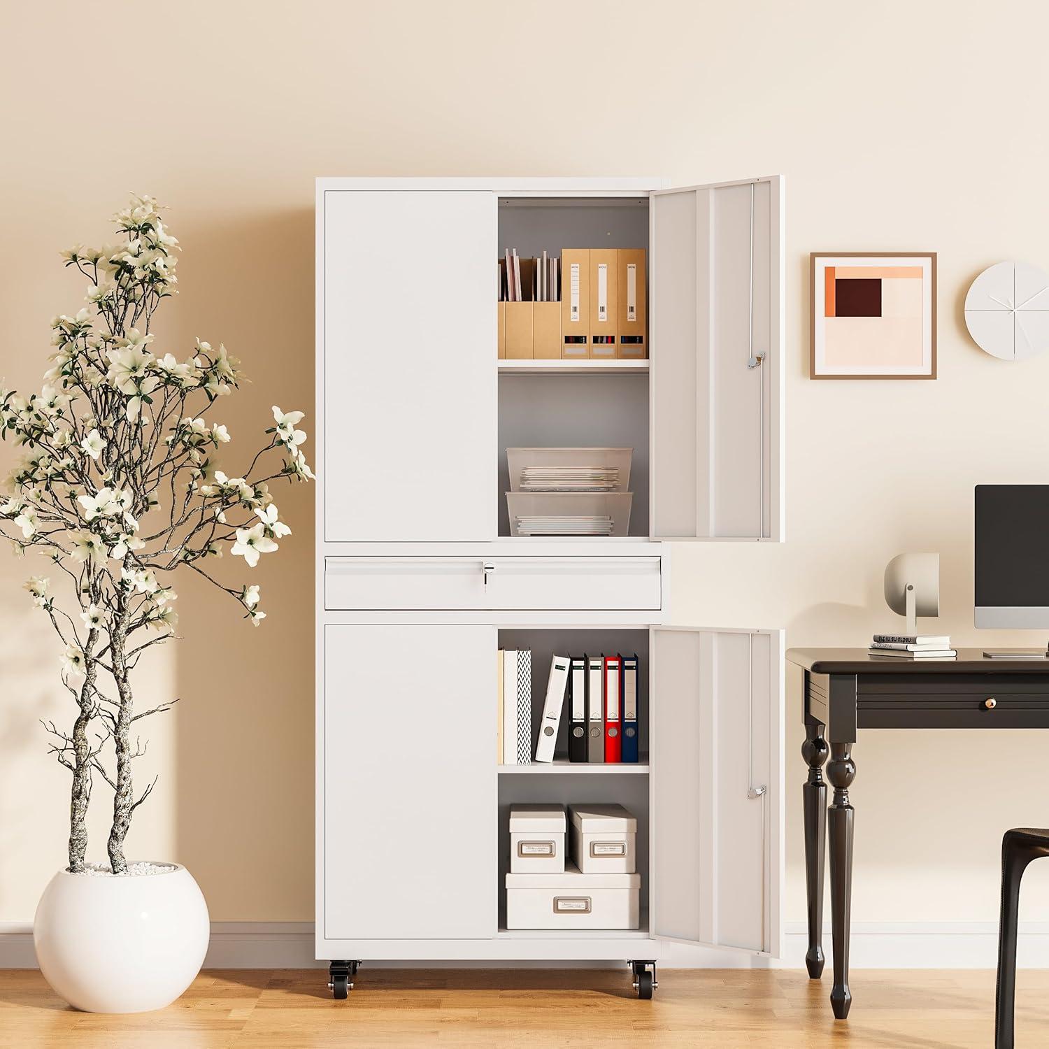 Latitude Run® 73" Lockable Storage Cabinet