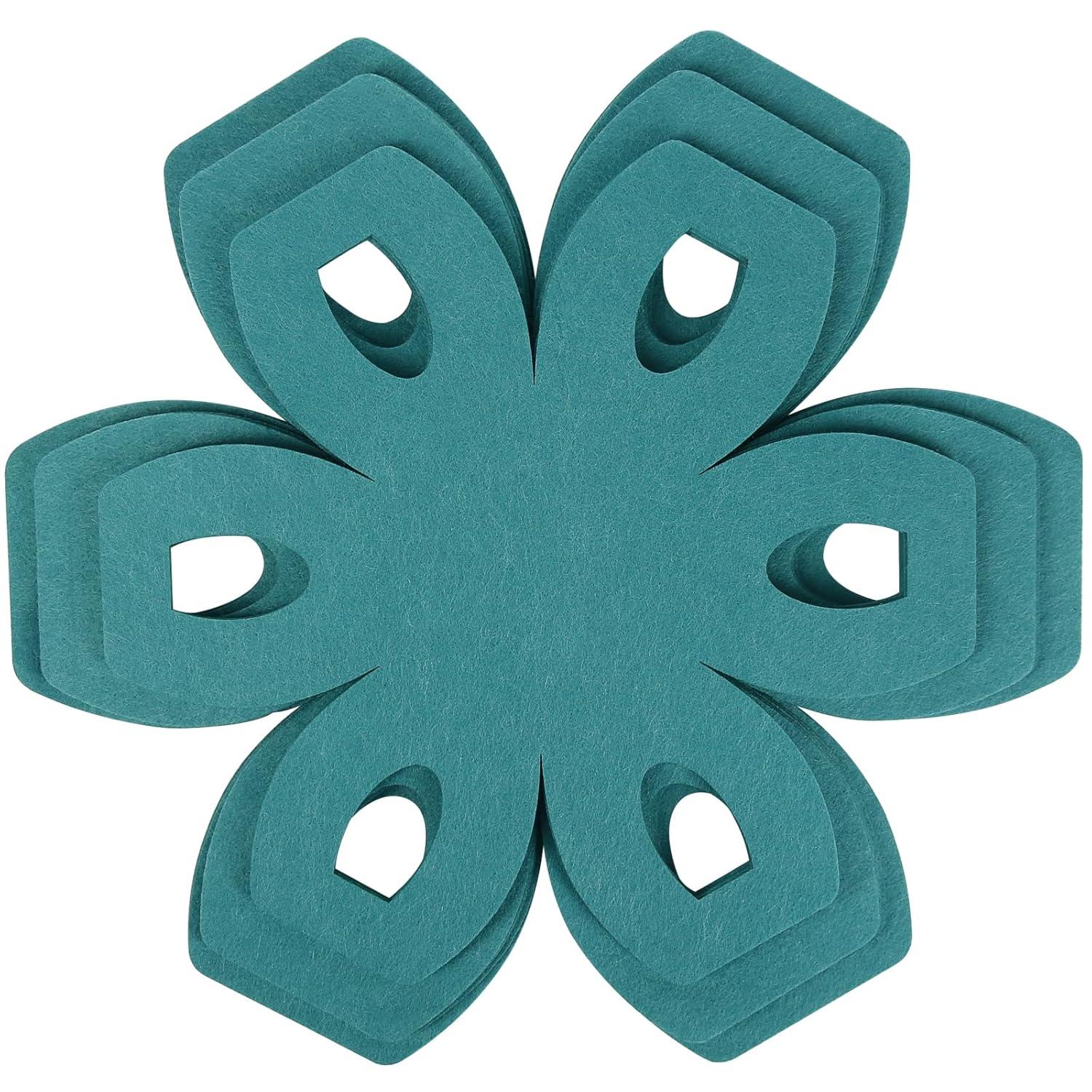 12Pcs Pot and Pan Protectors, Felt Pan Protector Pads, Cyan Pot Separators Protectors for Stacking and Protecting Your Cookware