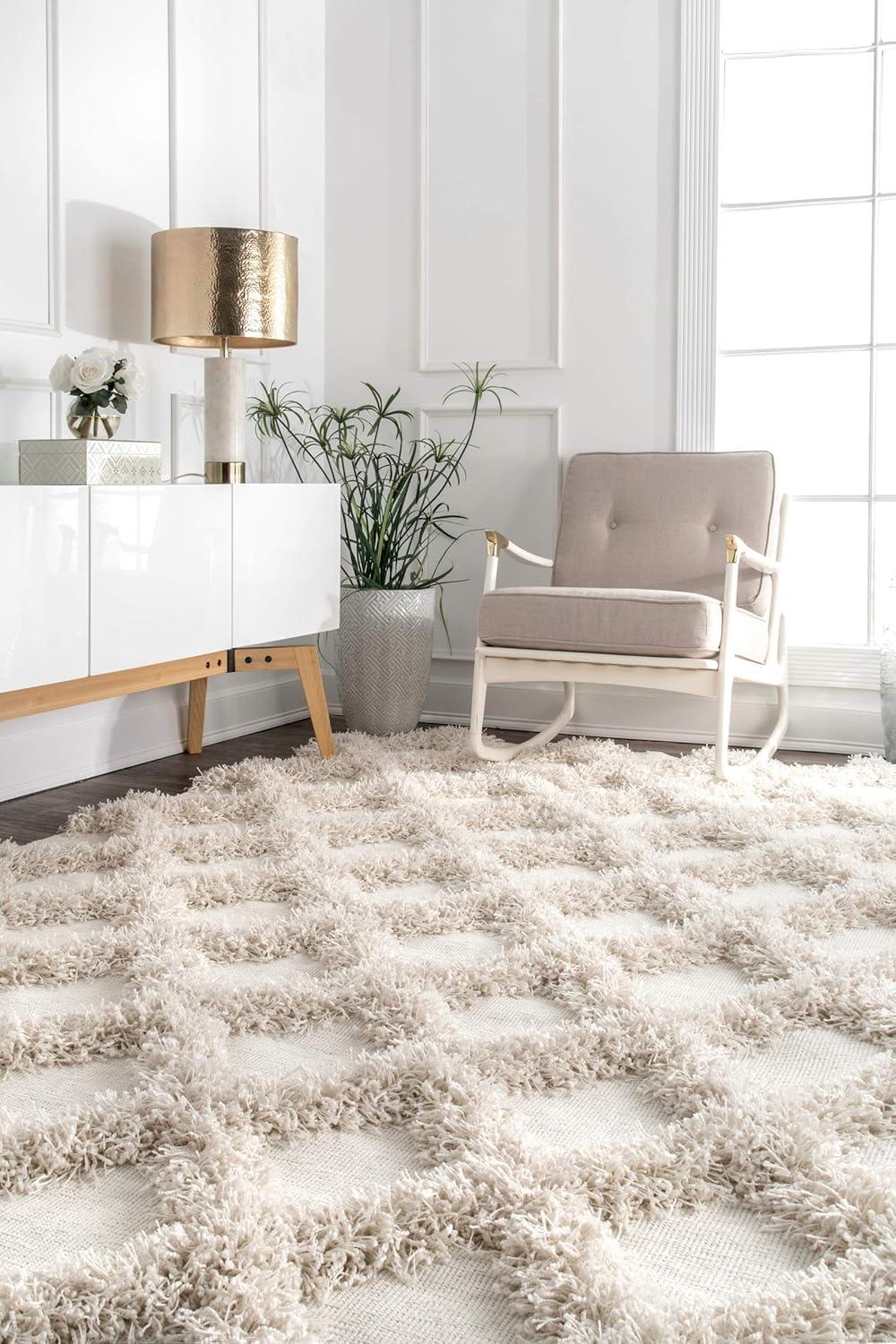 Nuloom Francene Diamond Trellis Shag Area Rug