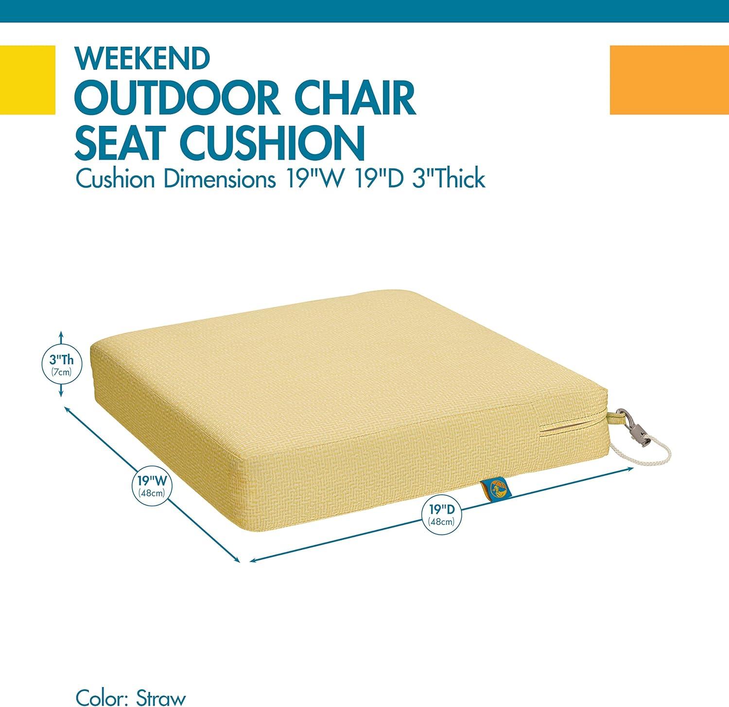 Weekend Outdoor 3'' Dining Chair Seat Cushion