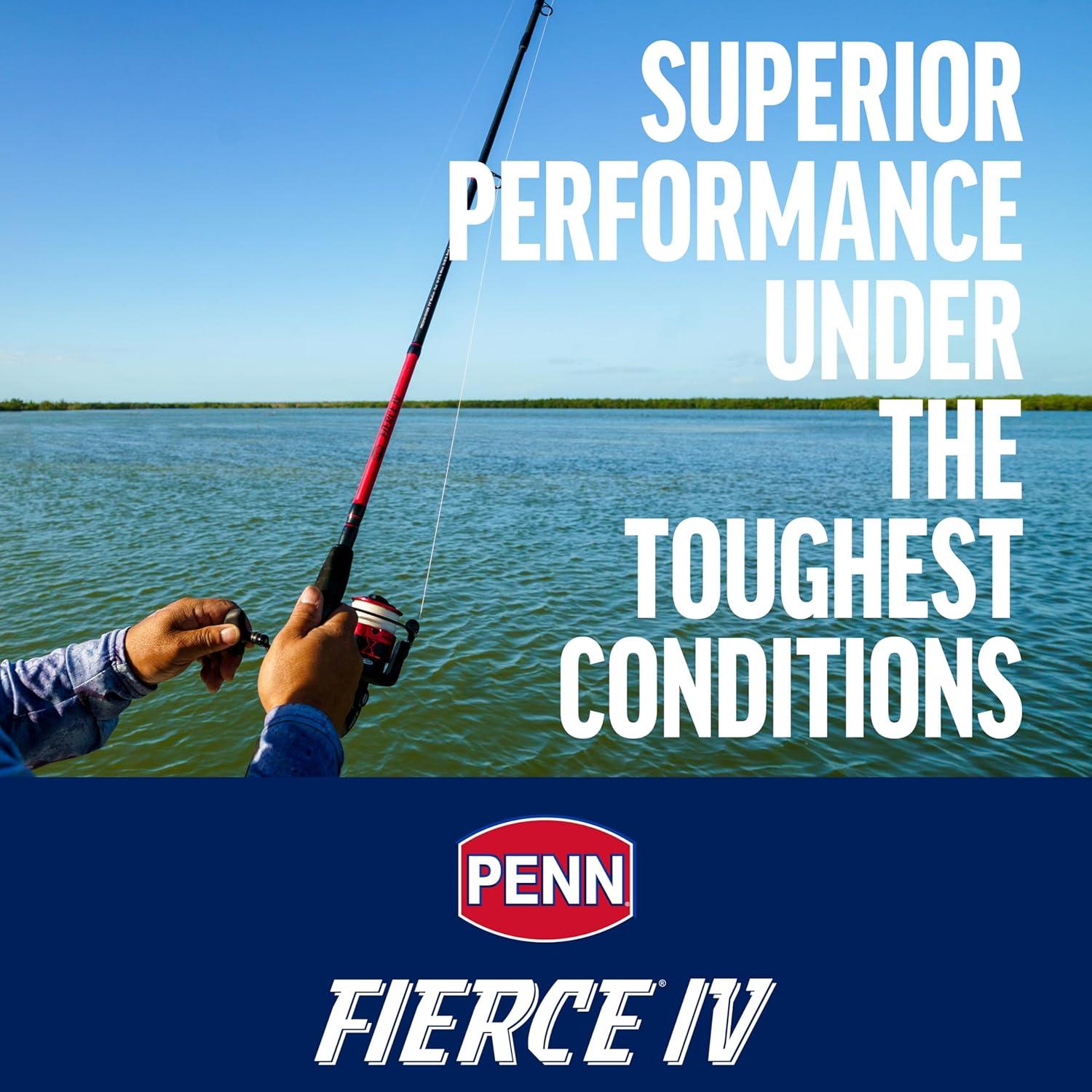 PENN Fierce IV Combo, 10' Heavy Fishing Rod, 8000 Size Reel