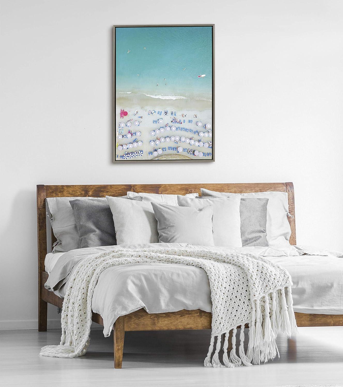 28" x 38" Sylvie Monterosso al Mare Swim by Rachel Dowd: Nautical Wall Art - Kate & Laurel All Things Decor