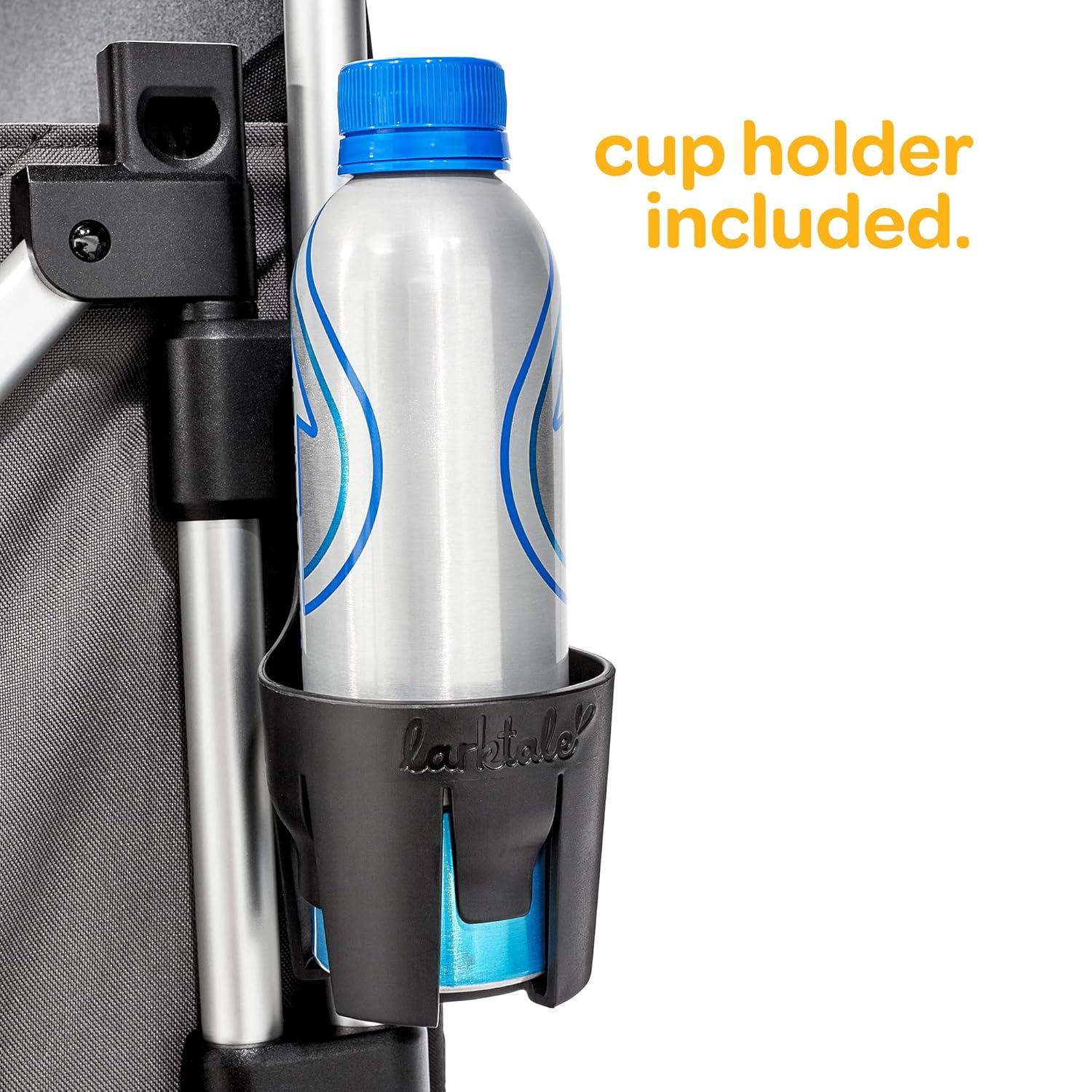 Larktale caravan - Double Seater Collapsible Wagon, All-Terrain Stroller Wagon for Kids, Baby, Toddler