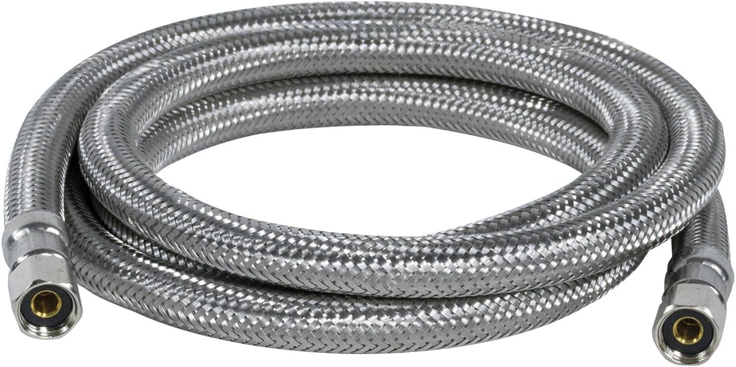 Certified Appliance Accessories IM48SS Braided Stainless Steel Ice Maker Connector, 4Ft