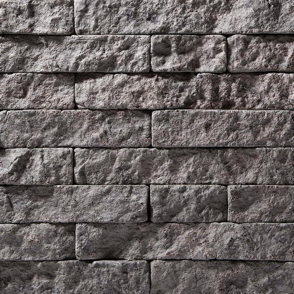 Georgetown Run Flat Faux Stone Non-Rated Wall Paneling Indoor-Outdoor (Random Width + Length, 14.25 sq. ft. per box)