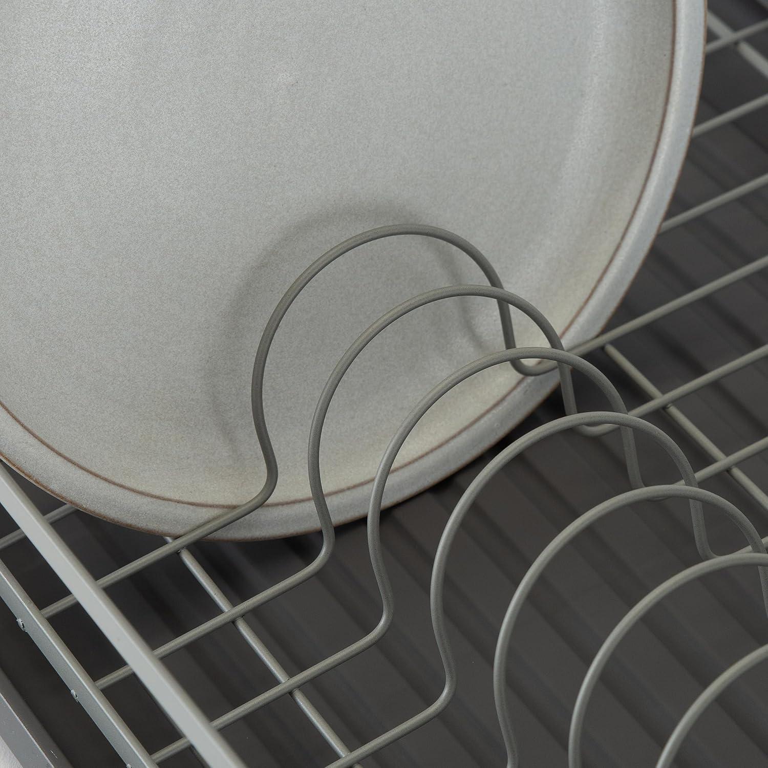 Kitchen Details Industrial Collection Dish Rack in White