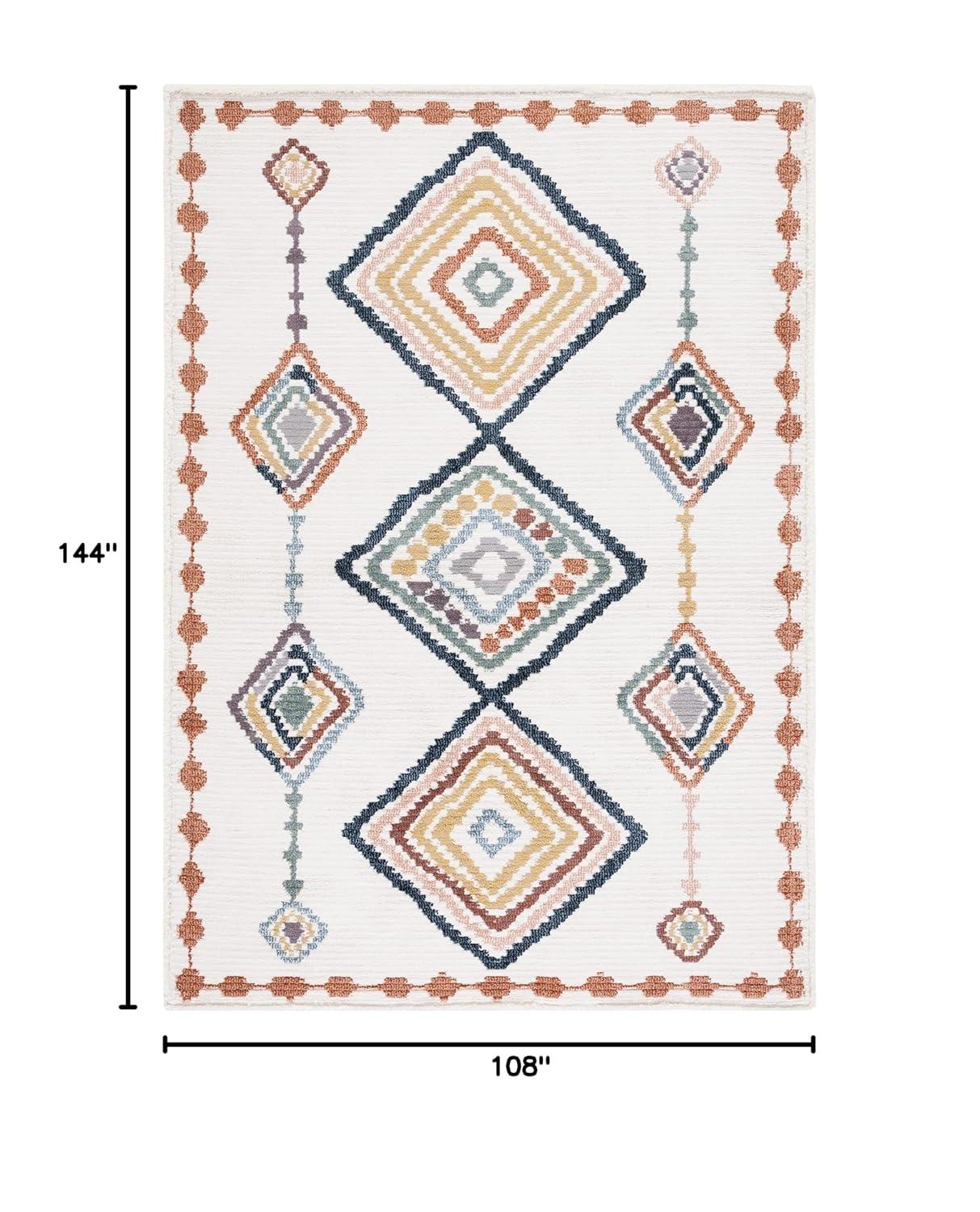 Marrakesh MRK616 Power Loomed Area Rug - Ivory/Multi - 8'9"x11'9" - Safavieh.