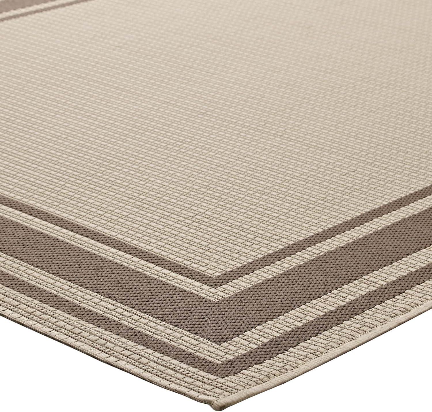 Rim Solid Border Borderline Indoor and Outdoor Area Rug by Modway