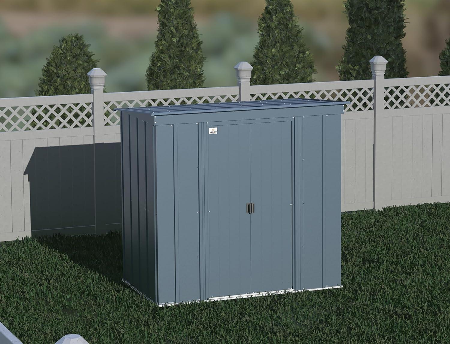 Arrow Arrow 6 ft. W x 4 ft. D Metal Tool Shed