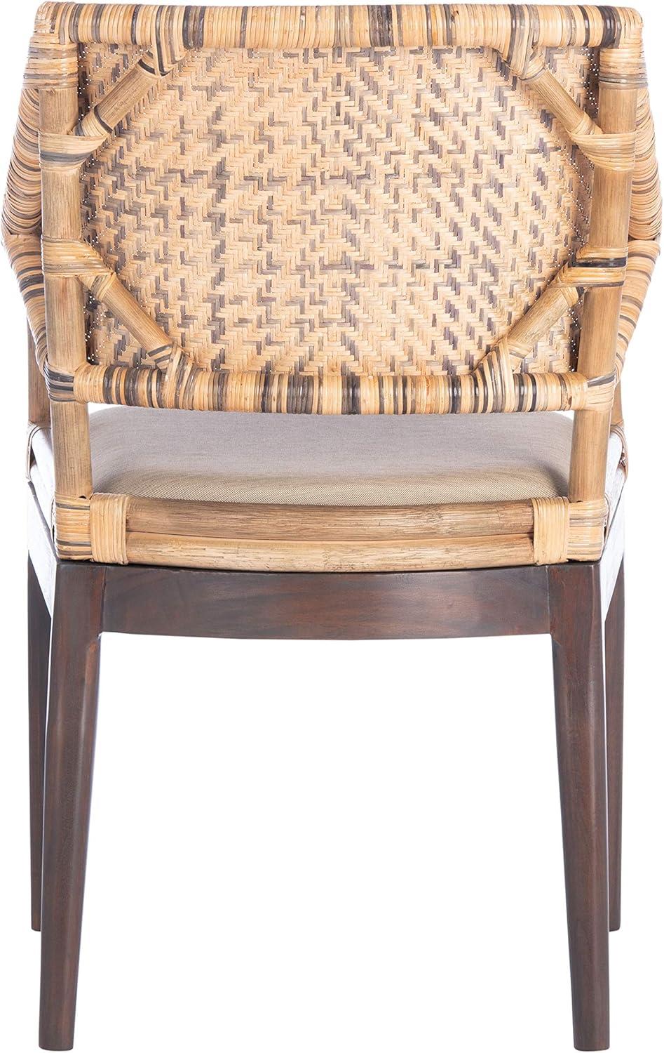 Carlo Arm Chair - Brown/Honey/Beige - Safavieh.