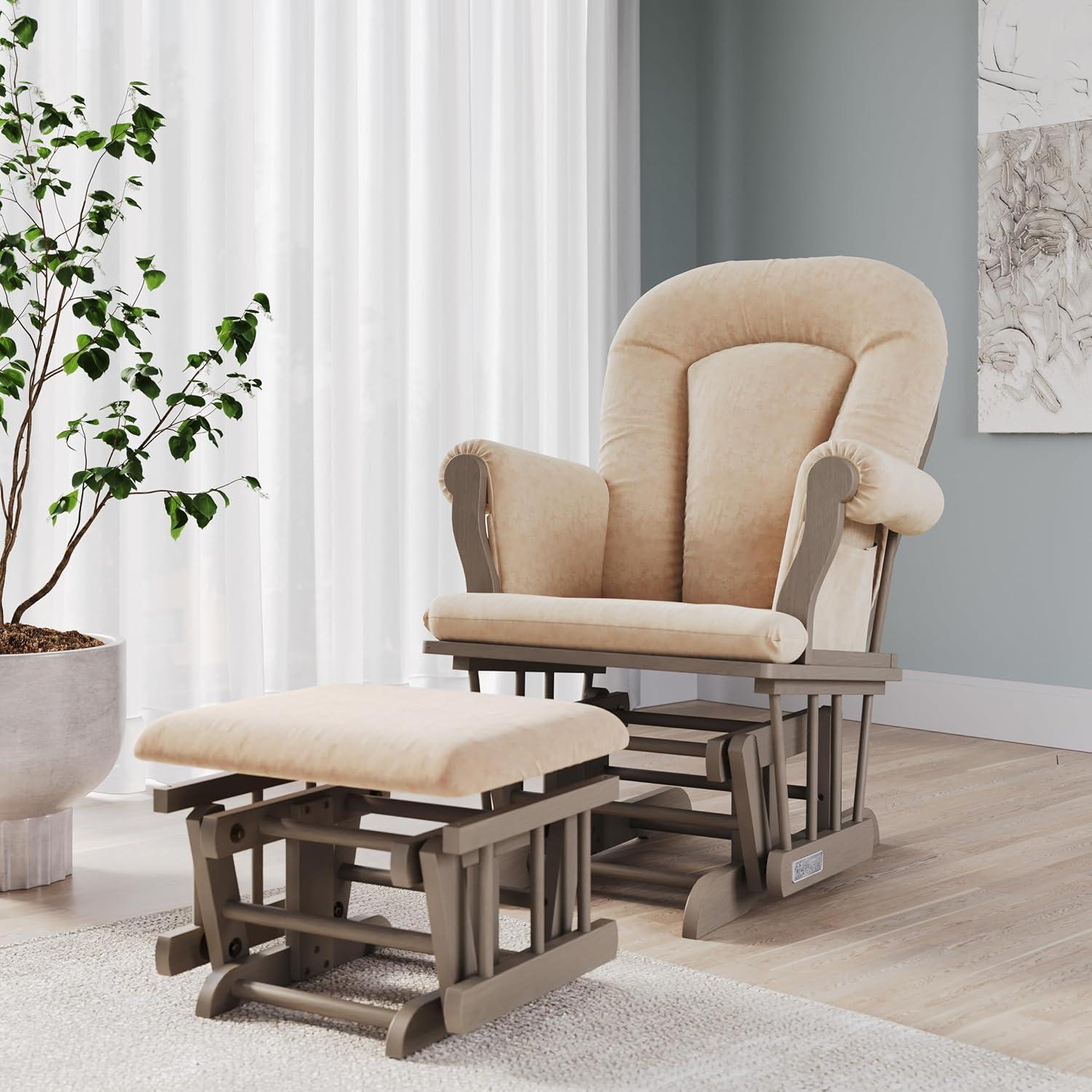 Child Craft Cozy Glider Rocker and Ottoman