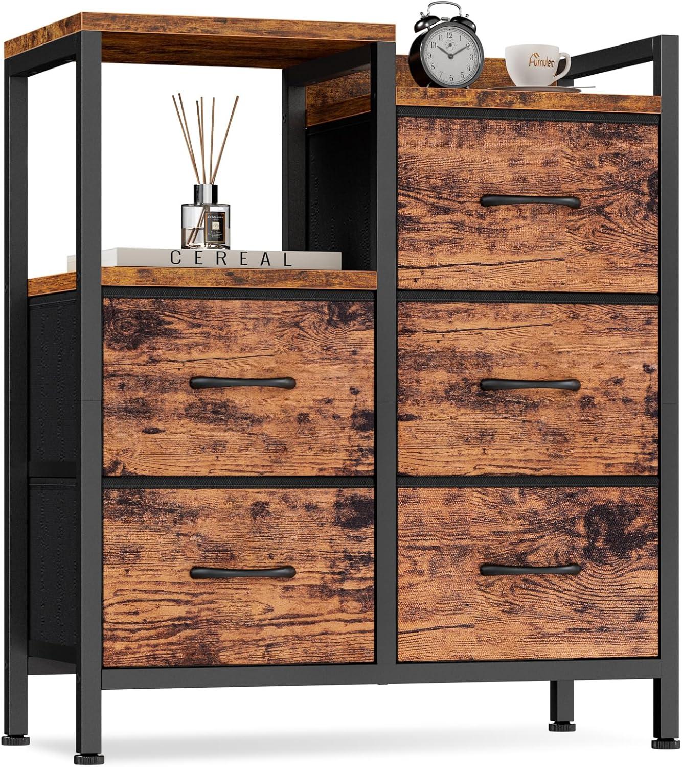 Ameriwood 5 Drawer Rustic Dressers