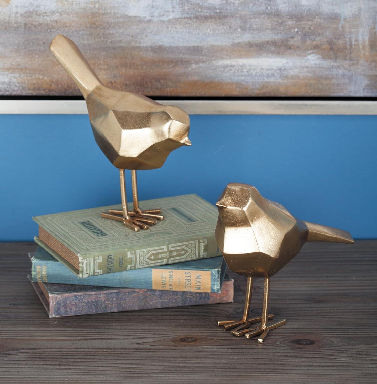 CosmoLiving by Cosmopolitan Polystone Bird Decorative Sculpture with Origami Accents