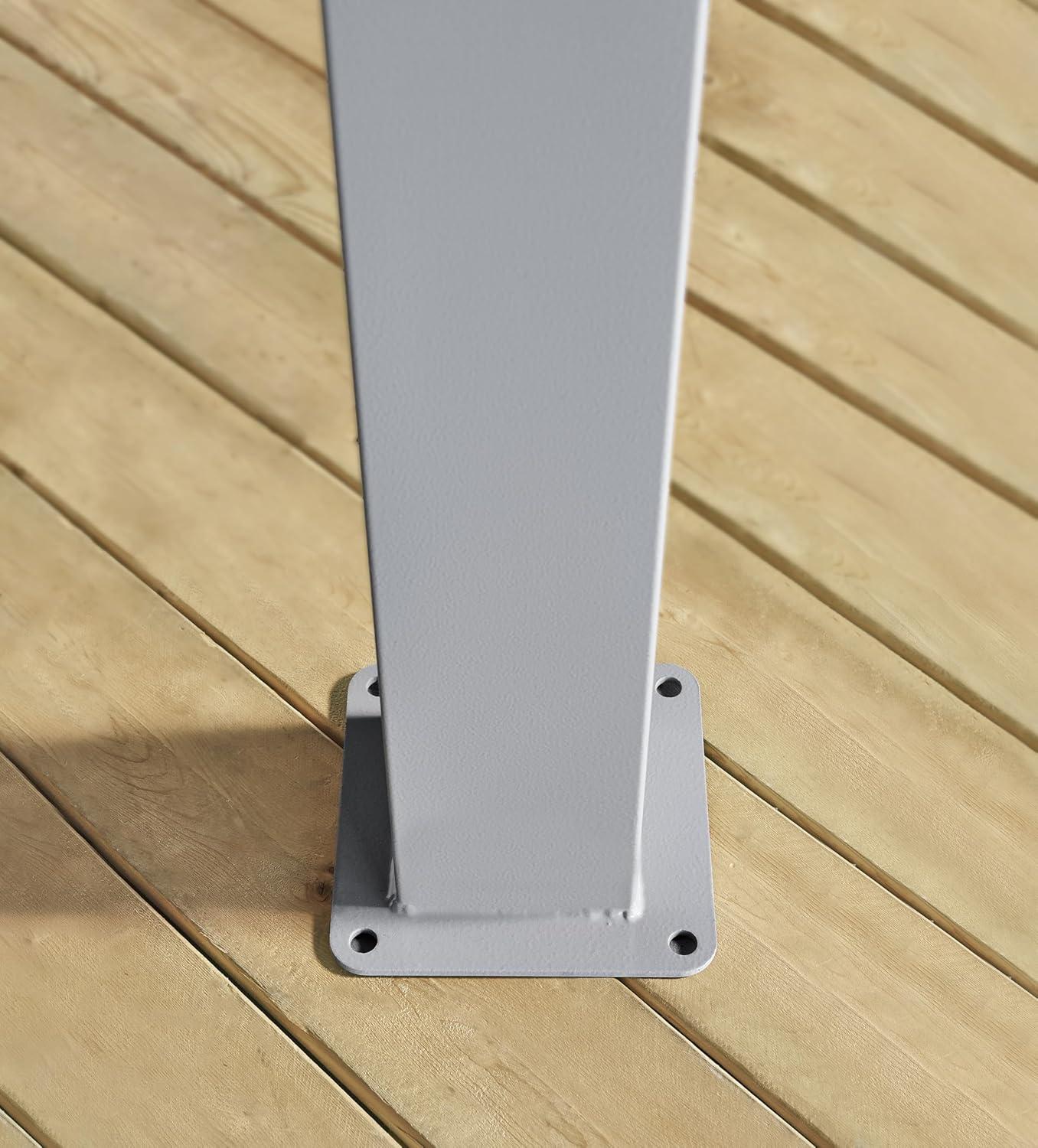 Sojag Sojag Lima Grey 10 x 10 ft. Rustproof Aluminum Frame Pergola