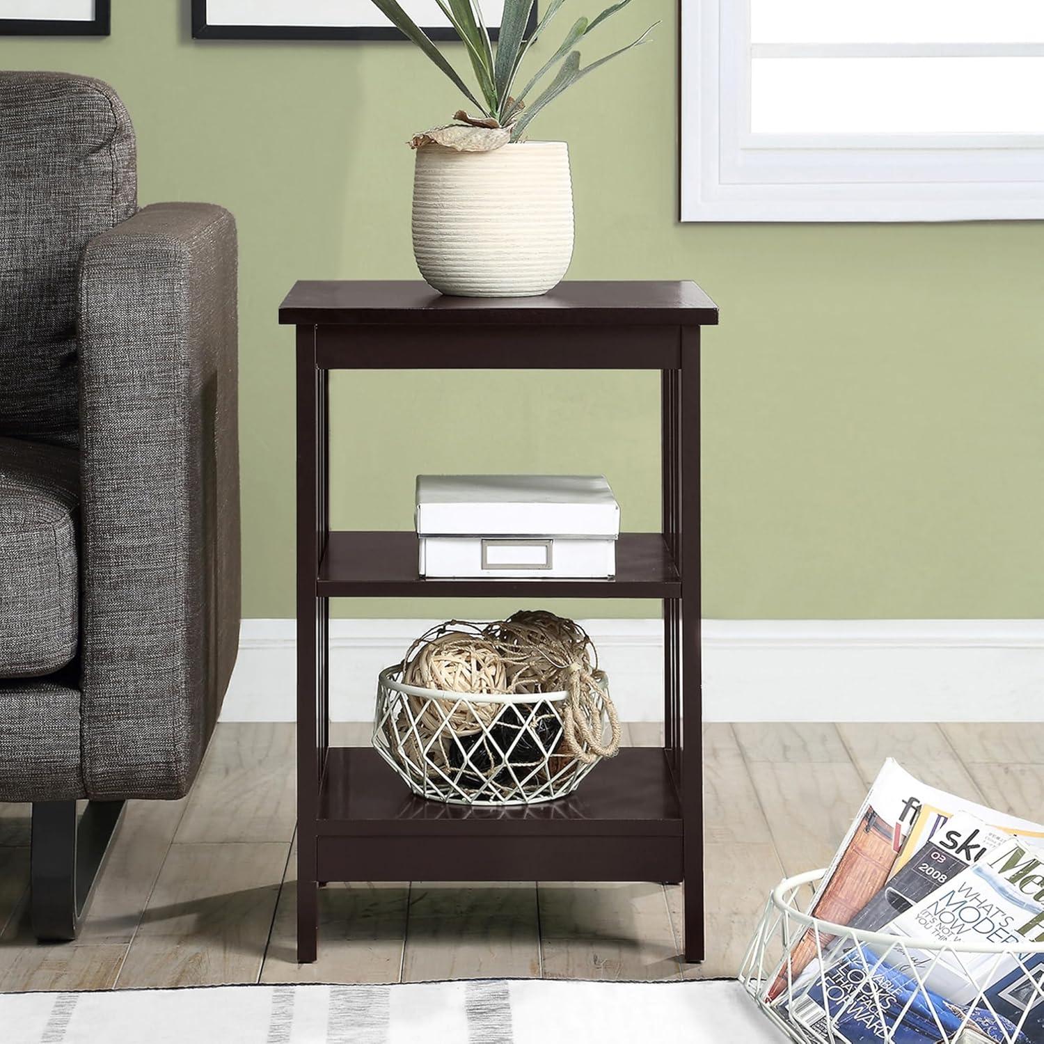 Convenience Concepts Mission End Table, Espresso