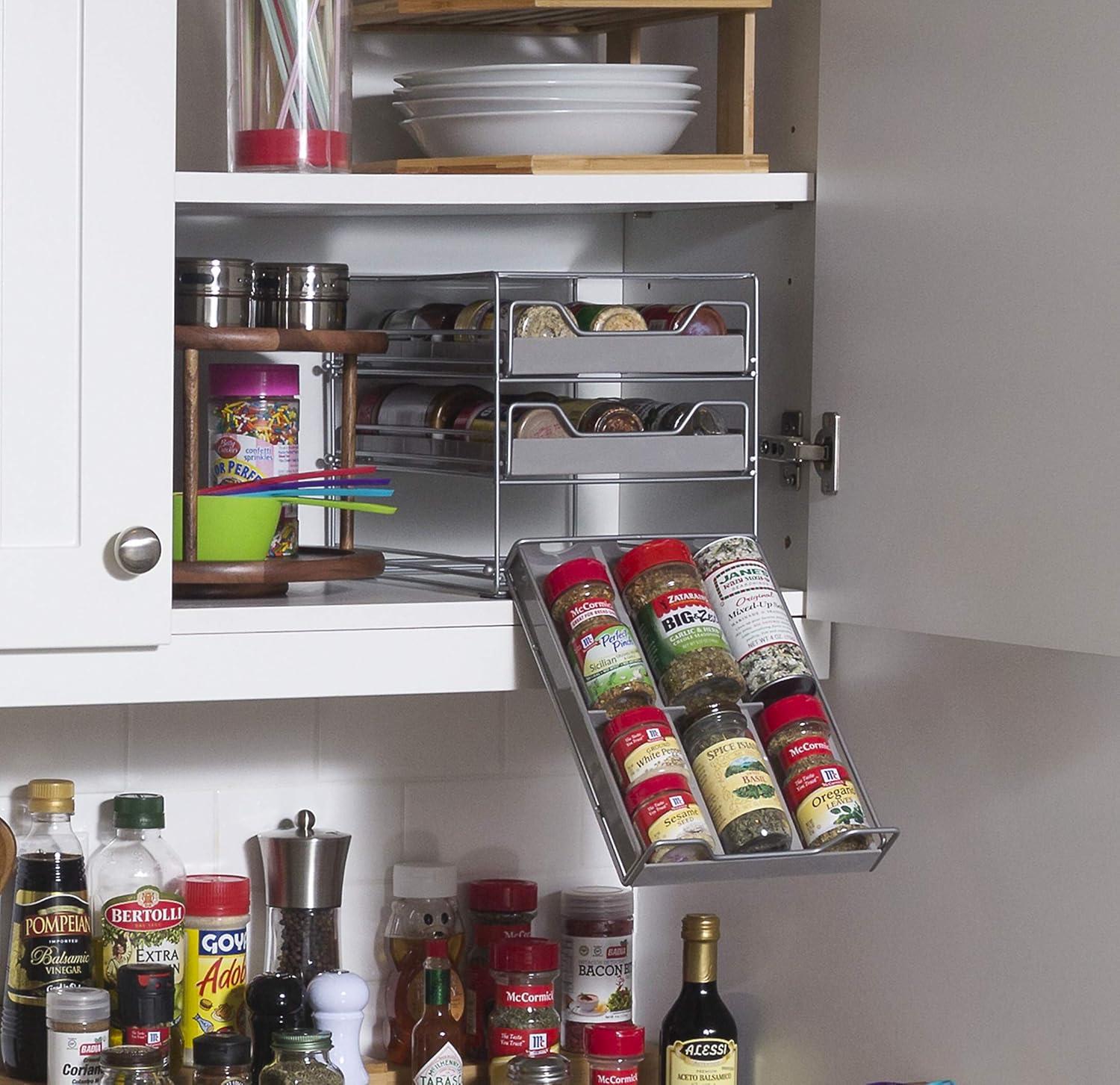 3-Tier Tilt Down Spice Drawer - Lipper International