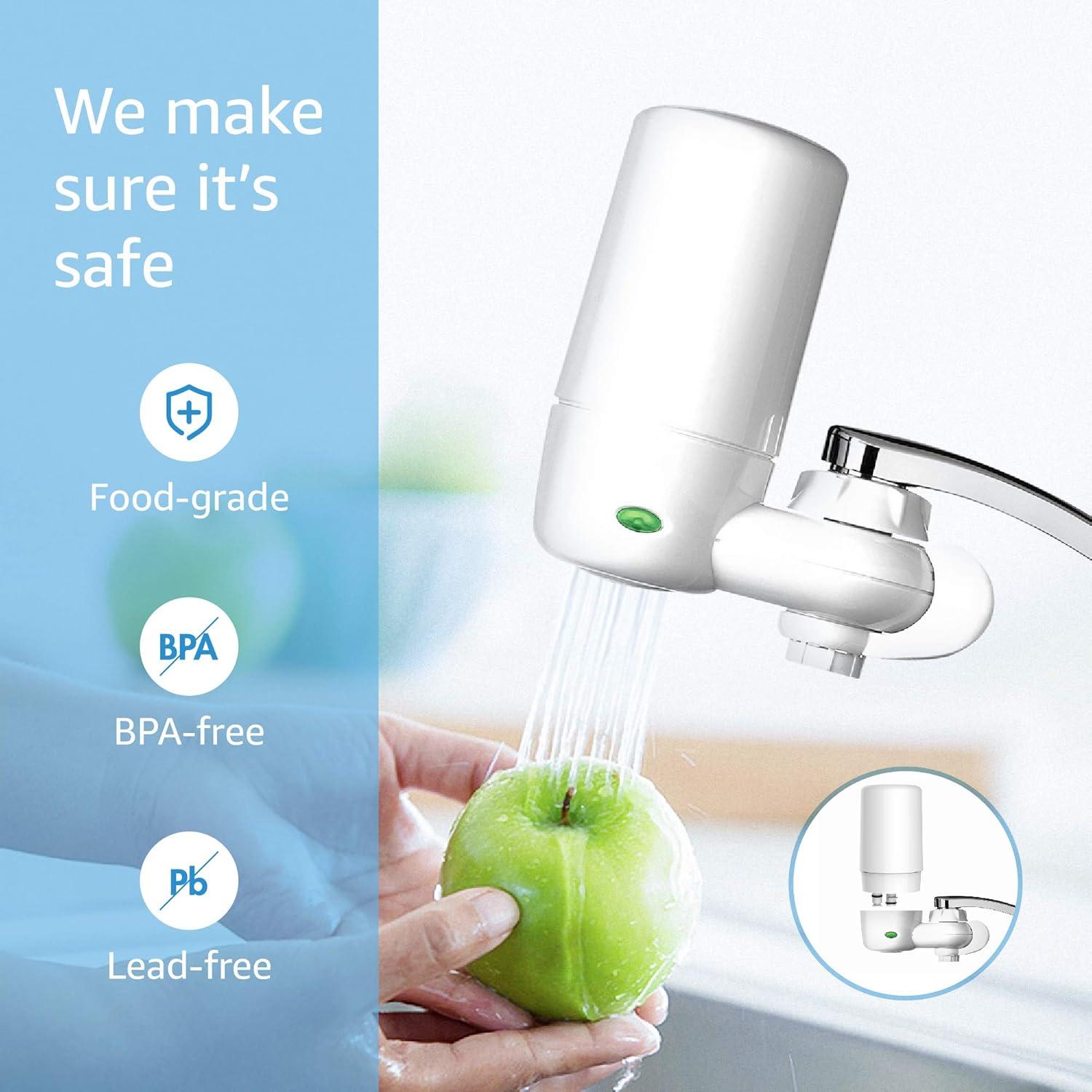 Fil-Fresh 2-Pack Faucet Filter Replacement for Brita Faucet Filtration System, NSF Certified to Reduce Chlorine, BPA-Free, Lasts 4-Months or 100 Gallons, White