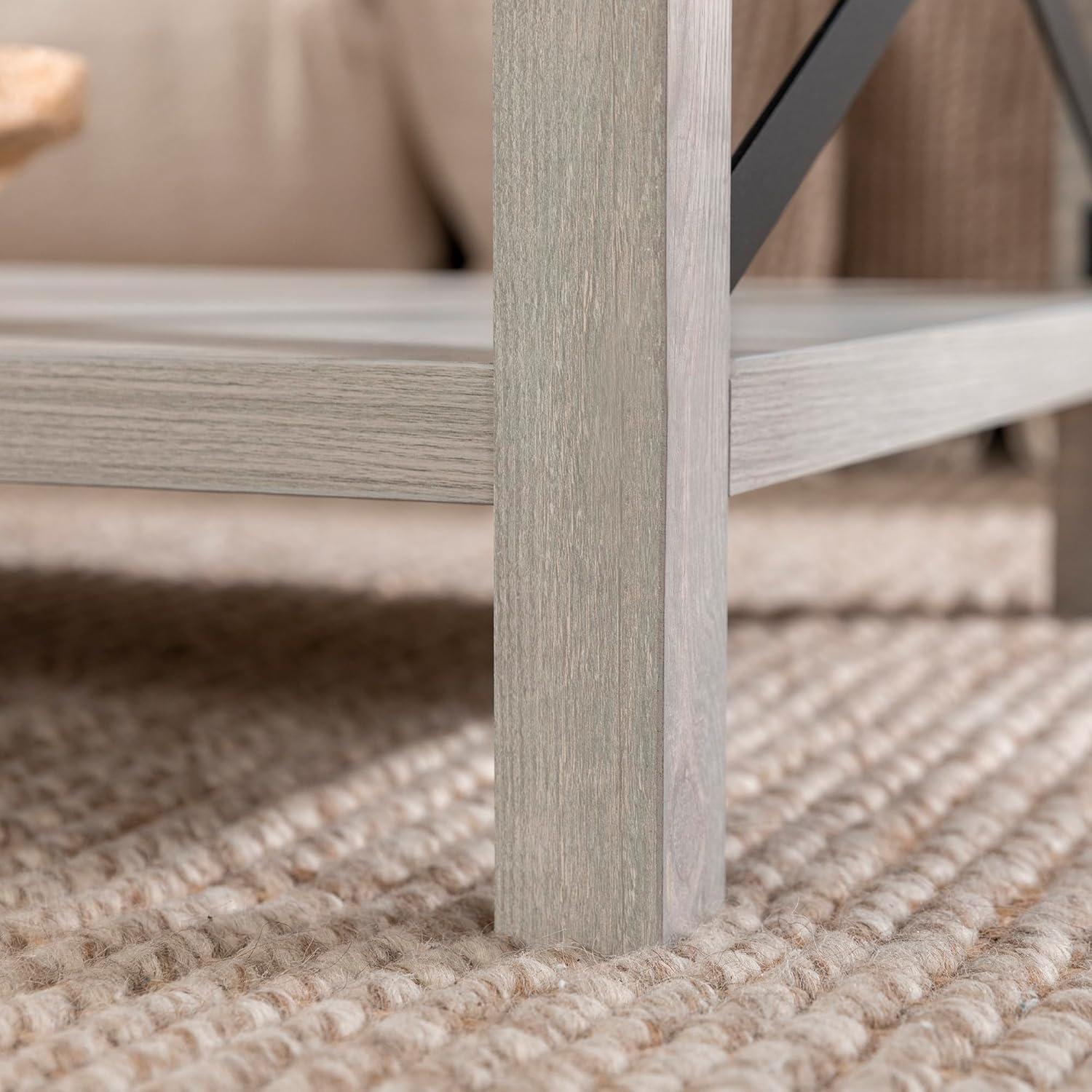 Modern Farmhouse Coffee Table - Stone Gray