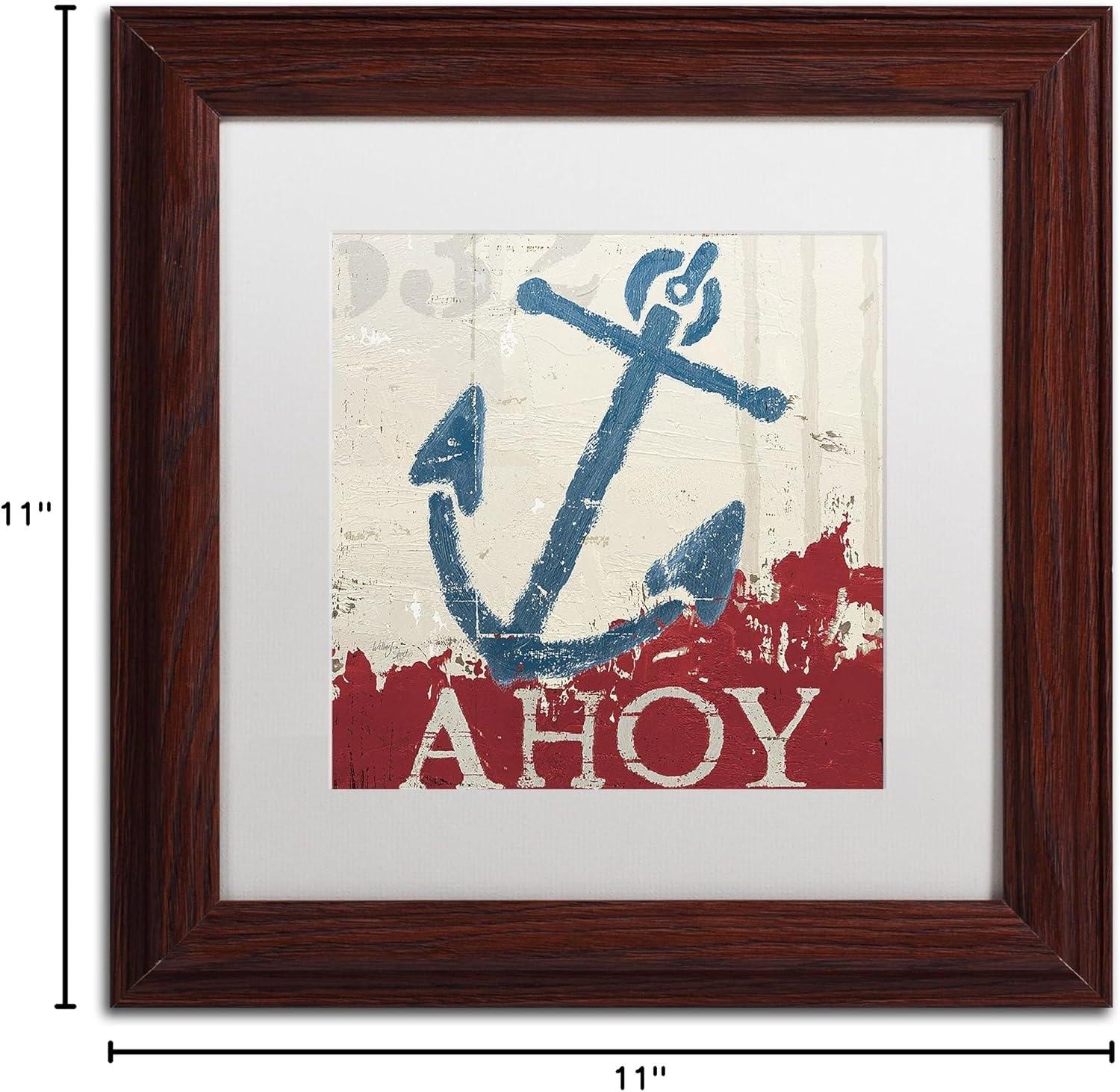 Trademark Fine Art 'Nautical IV' by Wellington Studio Framed Graphic Art | Wayfair
