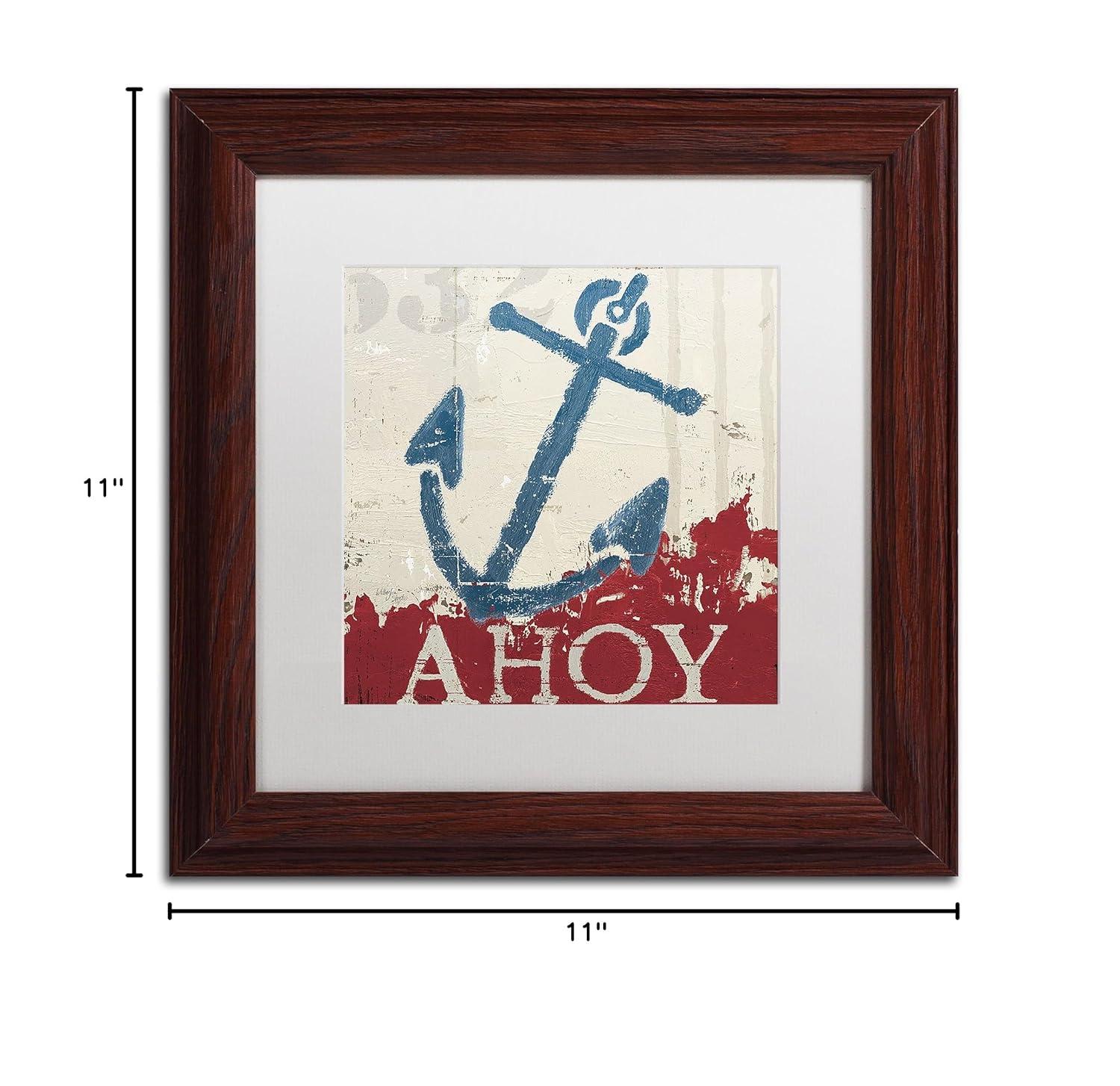 Trademark Fine Art 'Nautical IV' by Wellington Studio Framed Graphic Art | Wayfair