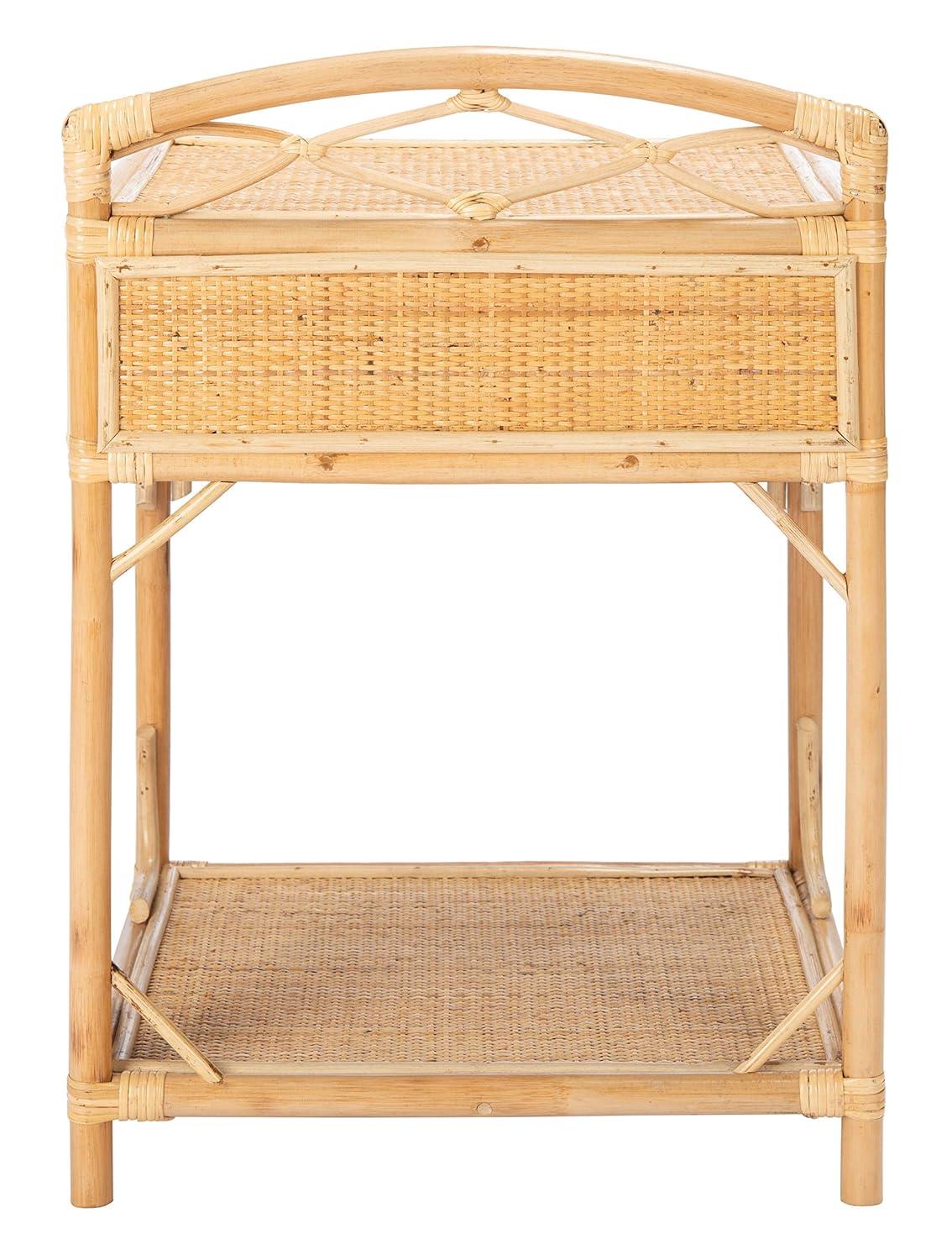 Bea 1 Drawer 1 Shelf Nightstand - NST4000 - Natural - Safavieh