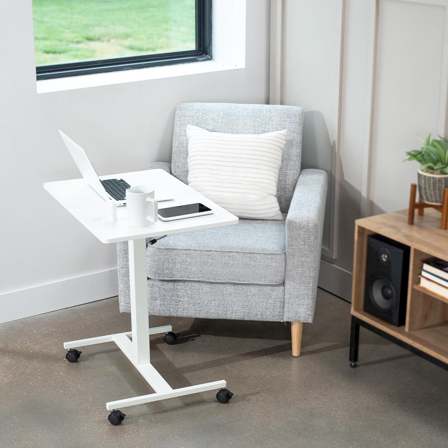 White 28" Pneumatic Mobile Workstation