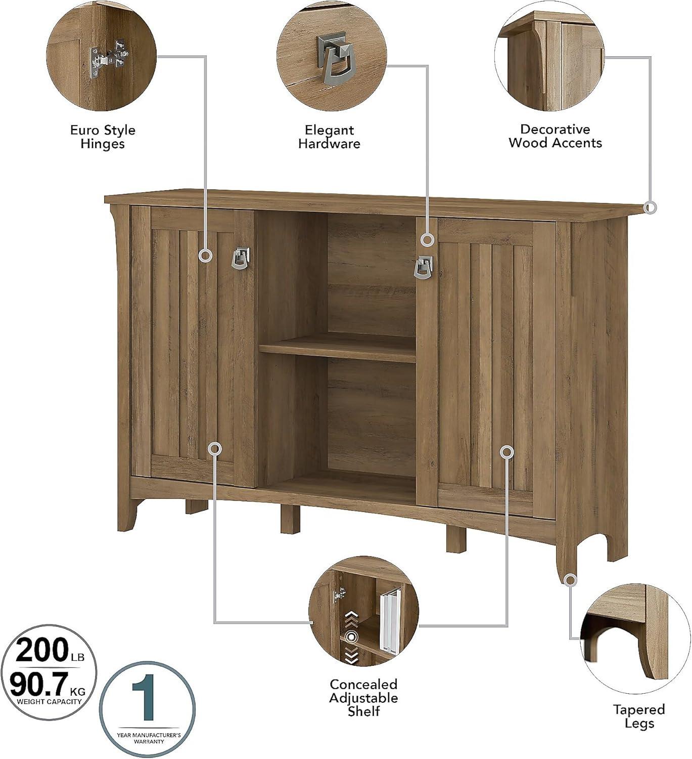 Bush Furniture Salinas Entryway Storage Set, Reclaimed Pine