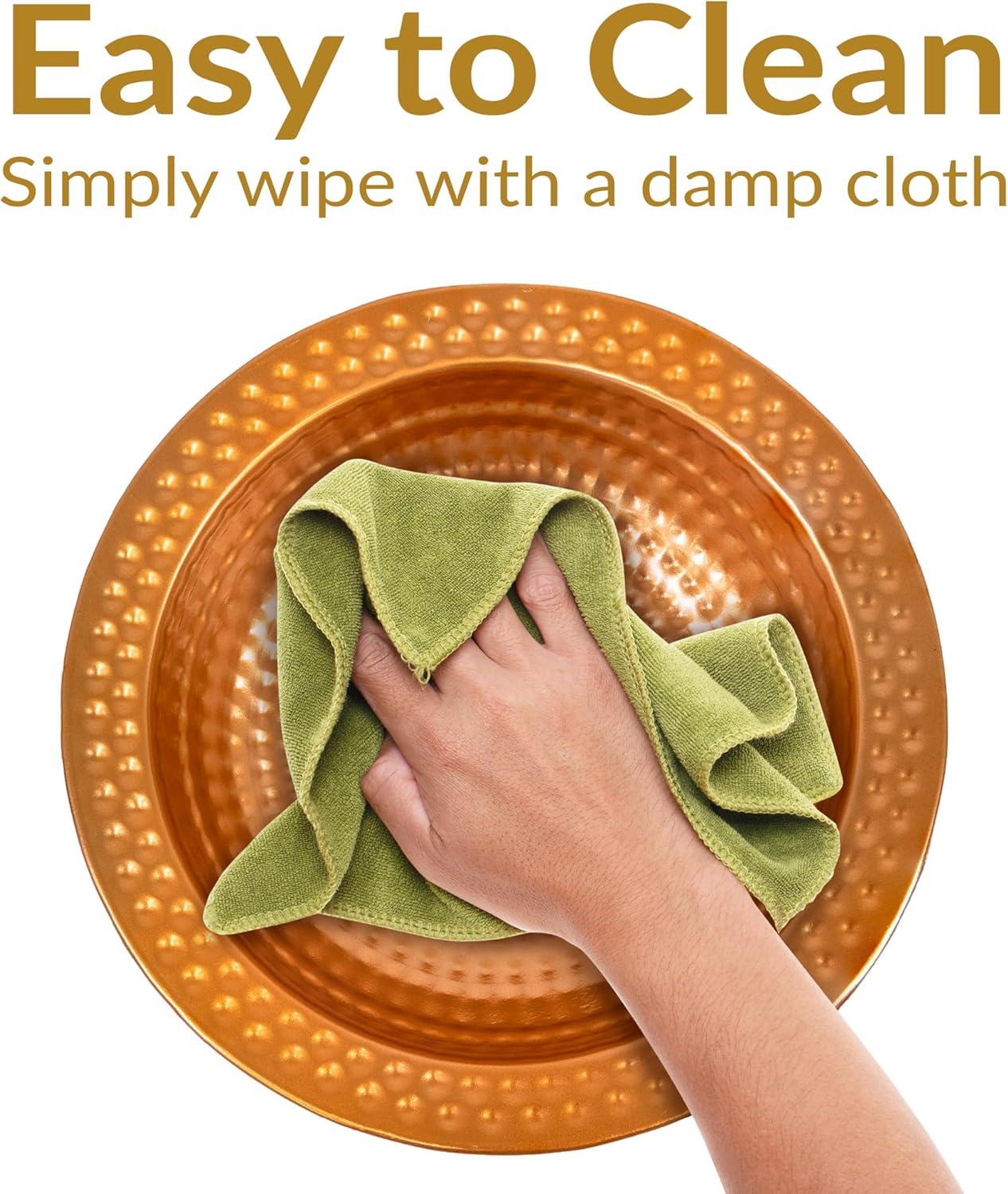 Sunnydaze Outdoor Deck-Mounted Bird Bath or Bird Feeder with Copper Finish - 12"