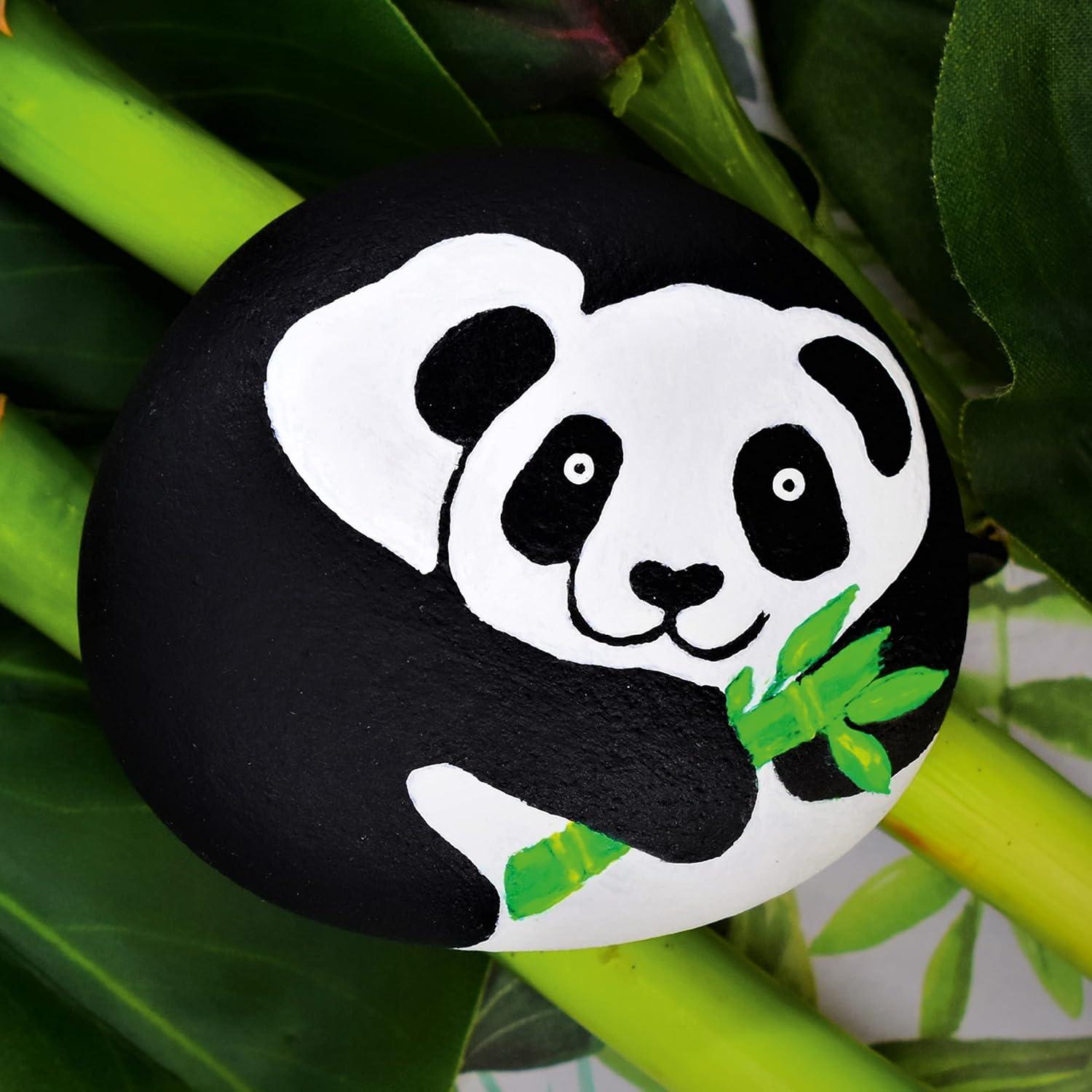 Animal Rock Painting Box Set - DIY Rock Painting for Adults - Rocks, Brush, Paint Included - Mandala Stone Artist - Create Rock Artwork at Home - Arts and Craft for Adults - Adult Hobbies