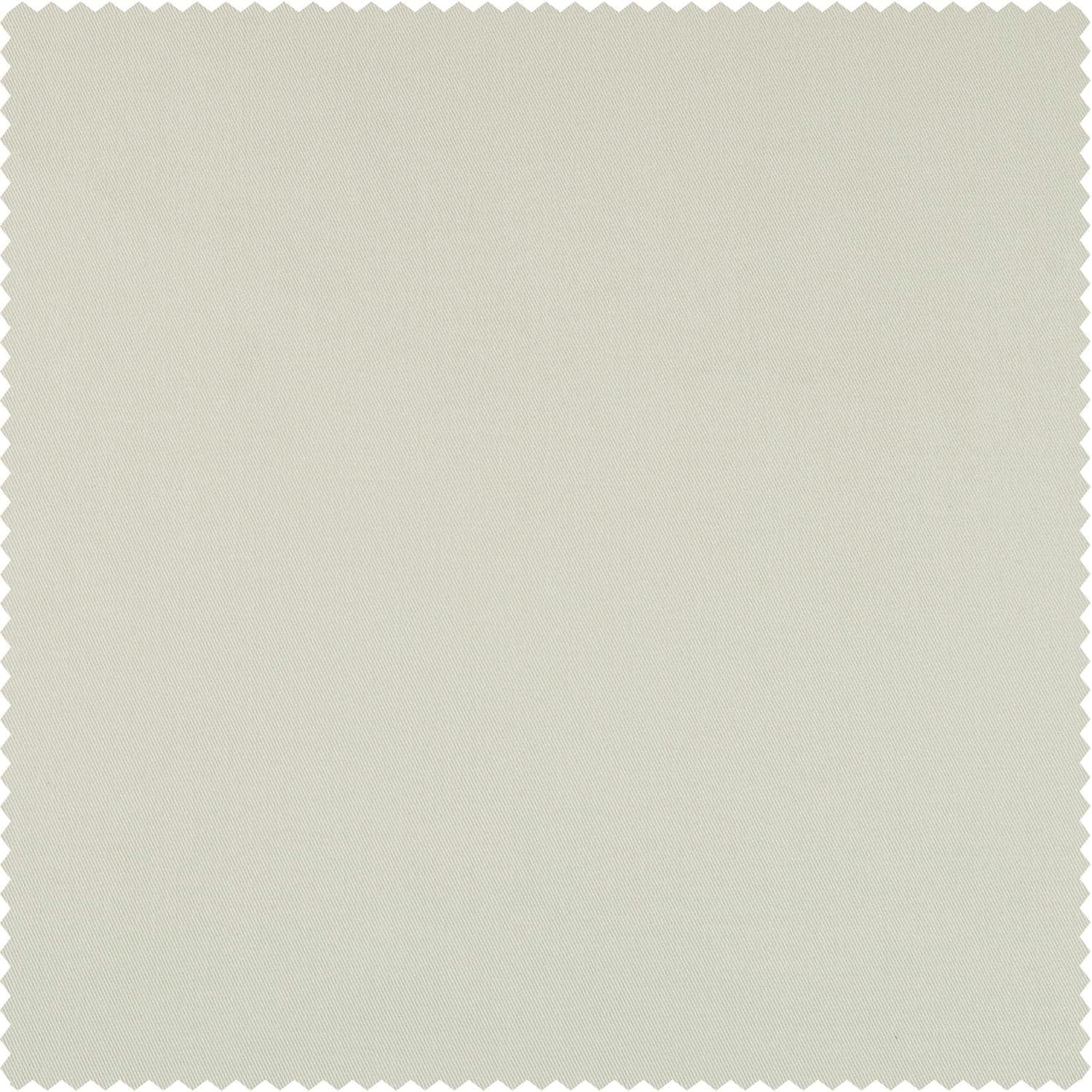 Light Greige Ivory Solid Cotton 50 in. W x 84 in. L Rod Pocket Blackout Curtain (Single Panel)