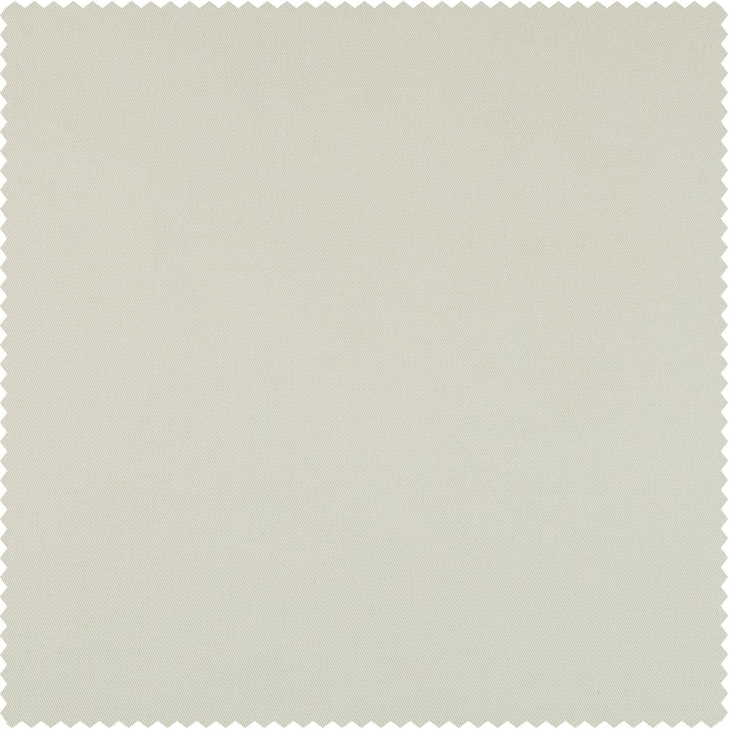 Light Greige Ivory Solid Cotton 50 in. W x 84 in. L Rod Pocket Blackout Curtain (Single Panel)