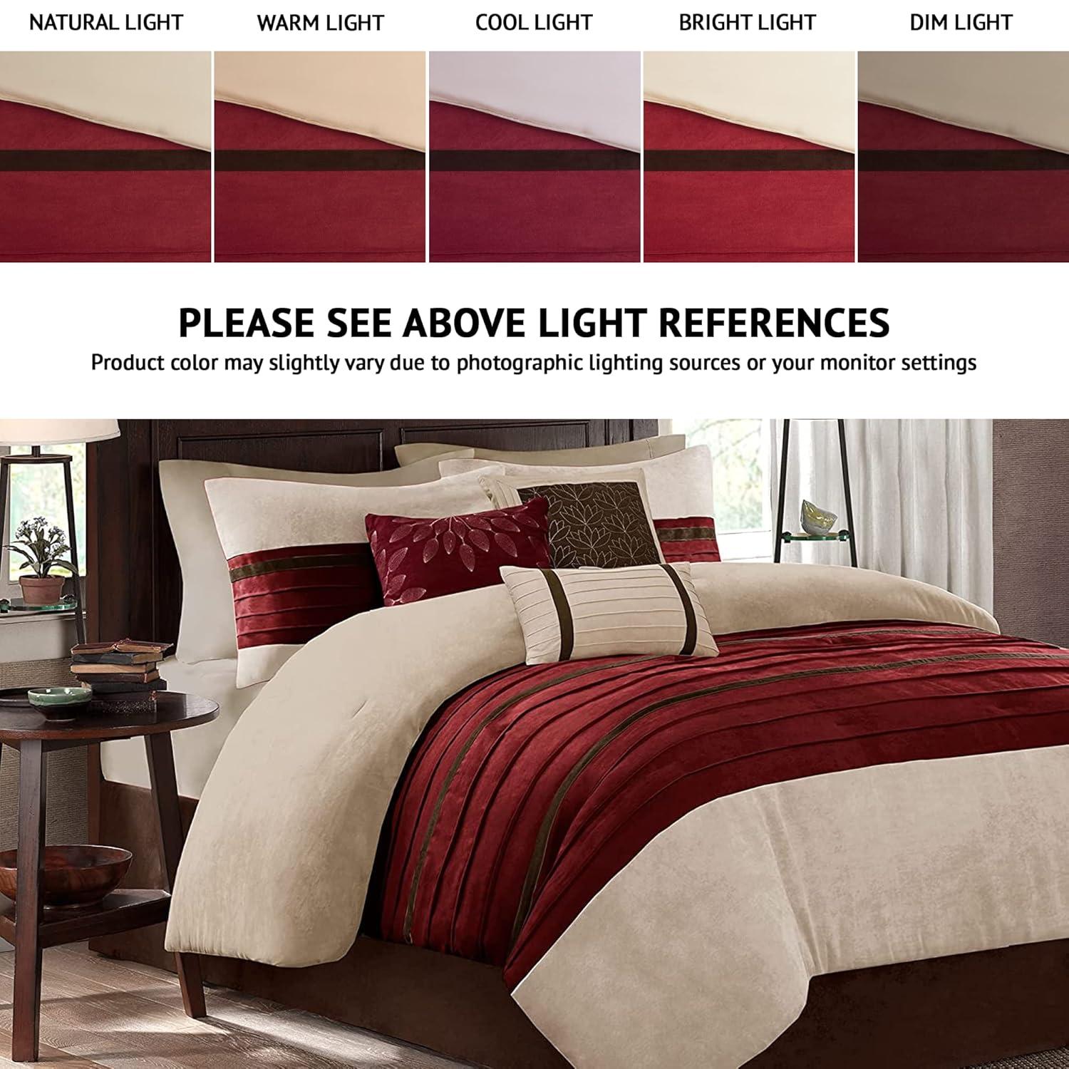 Madison Park Palmer Microsuede 7 Piece Comforter Set
