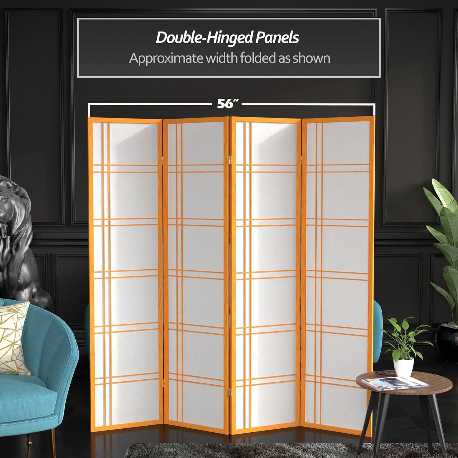 Latitude Run® 68'' W x 71.25'' H 4 - Panel Folding Room Divider