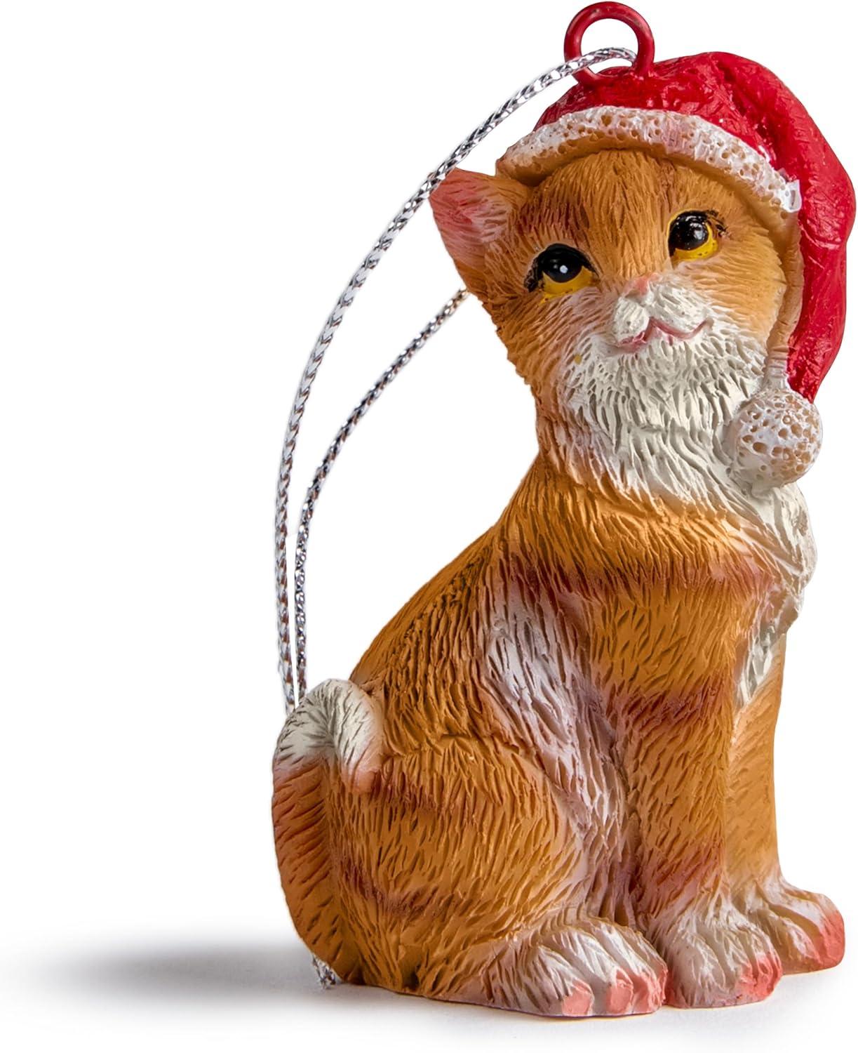 Charlton Home® Santa Cat Ornament