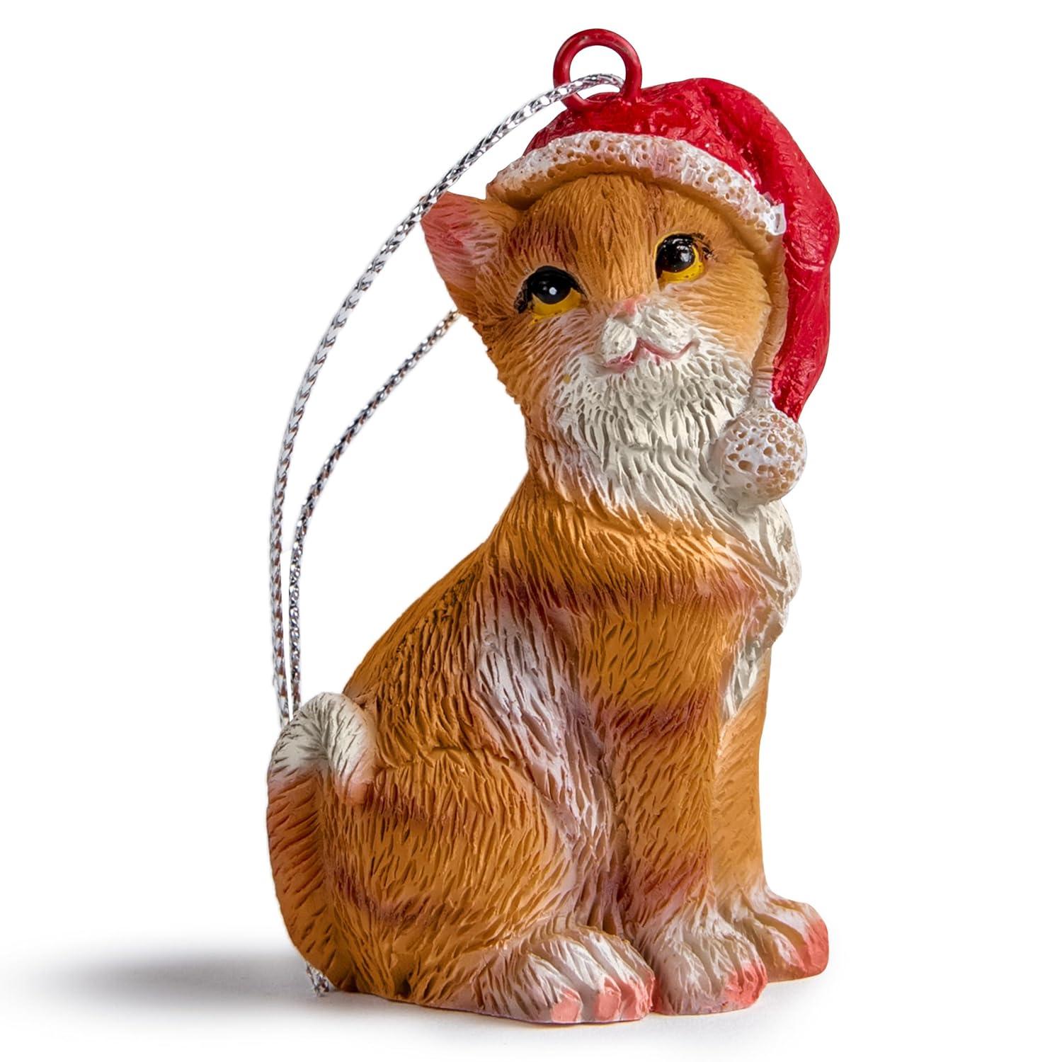 Charlton Home® Santa Cat Ornament