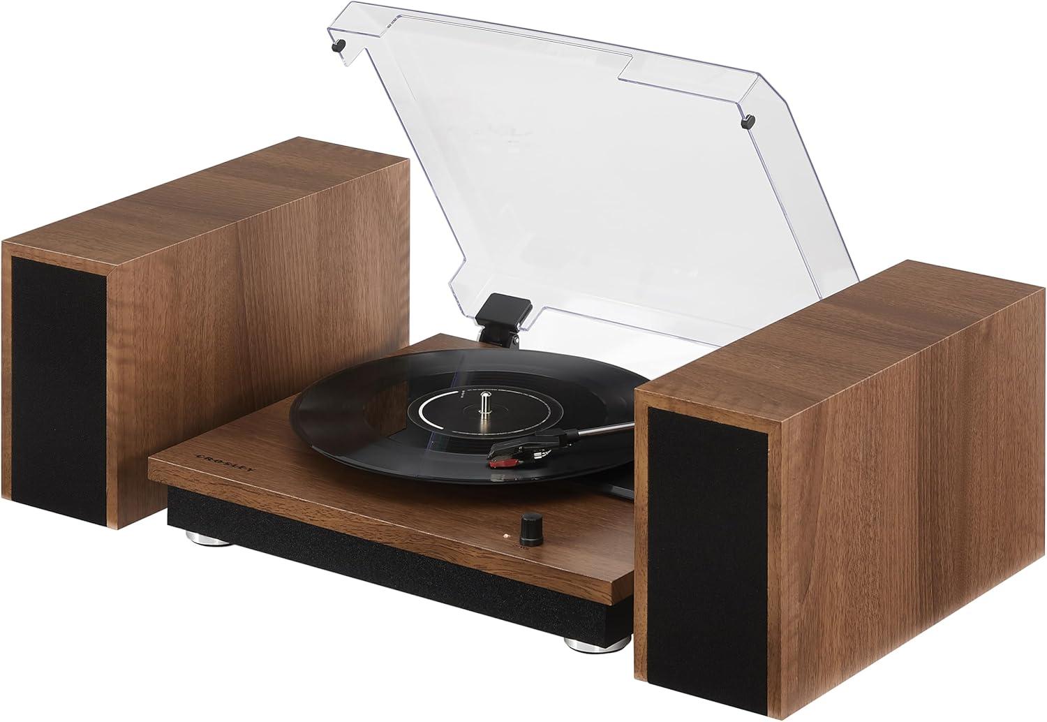 Crosley Riff Bluetooth Vinyl Record Player with Speakers, 3-Speed Turntable, 6 Modular Layouts