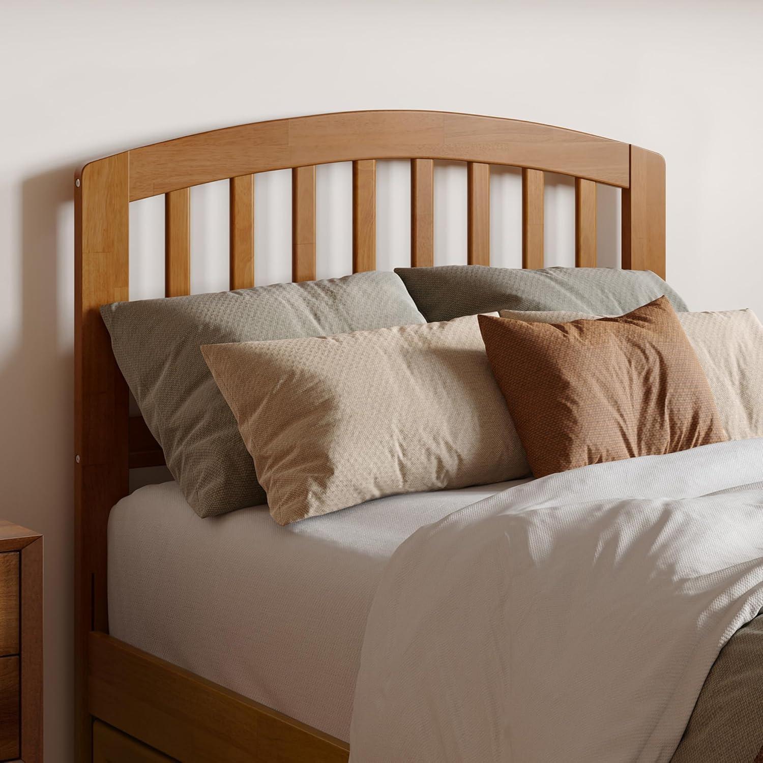 Lucia Twin XL Wood Platform Bed with Panel Footboard & Twin XL Trundle in White