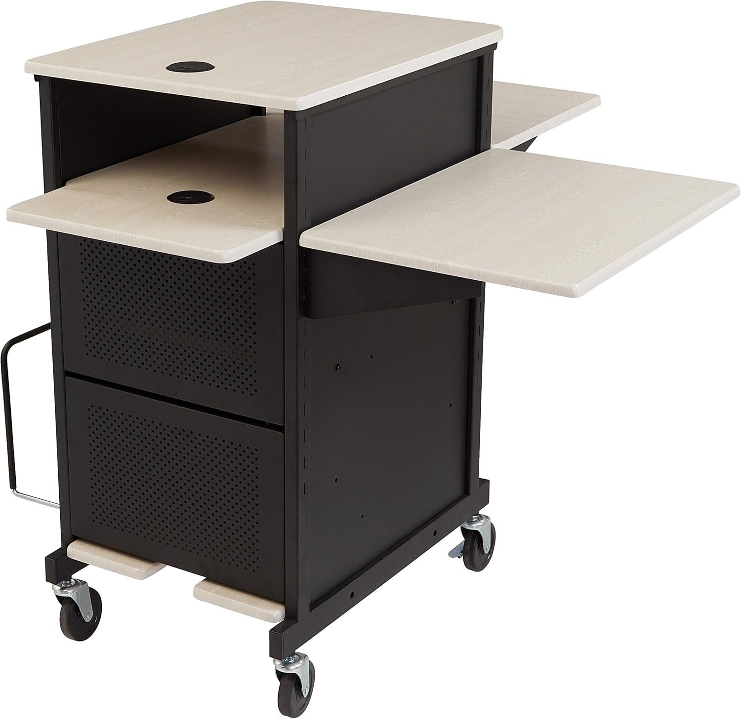 40'' H x 21'' W 1 AV Cart with Wheels