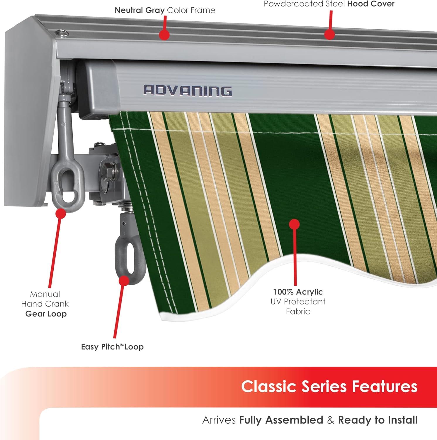 Classic Manual Retractable Patio Awning