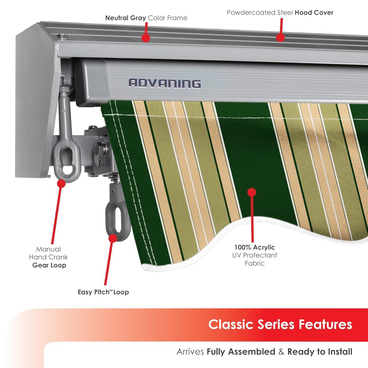 Classic Manual Retractable Patio Awning