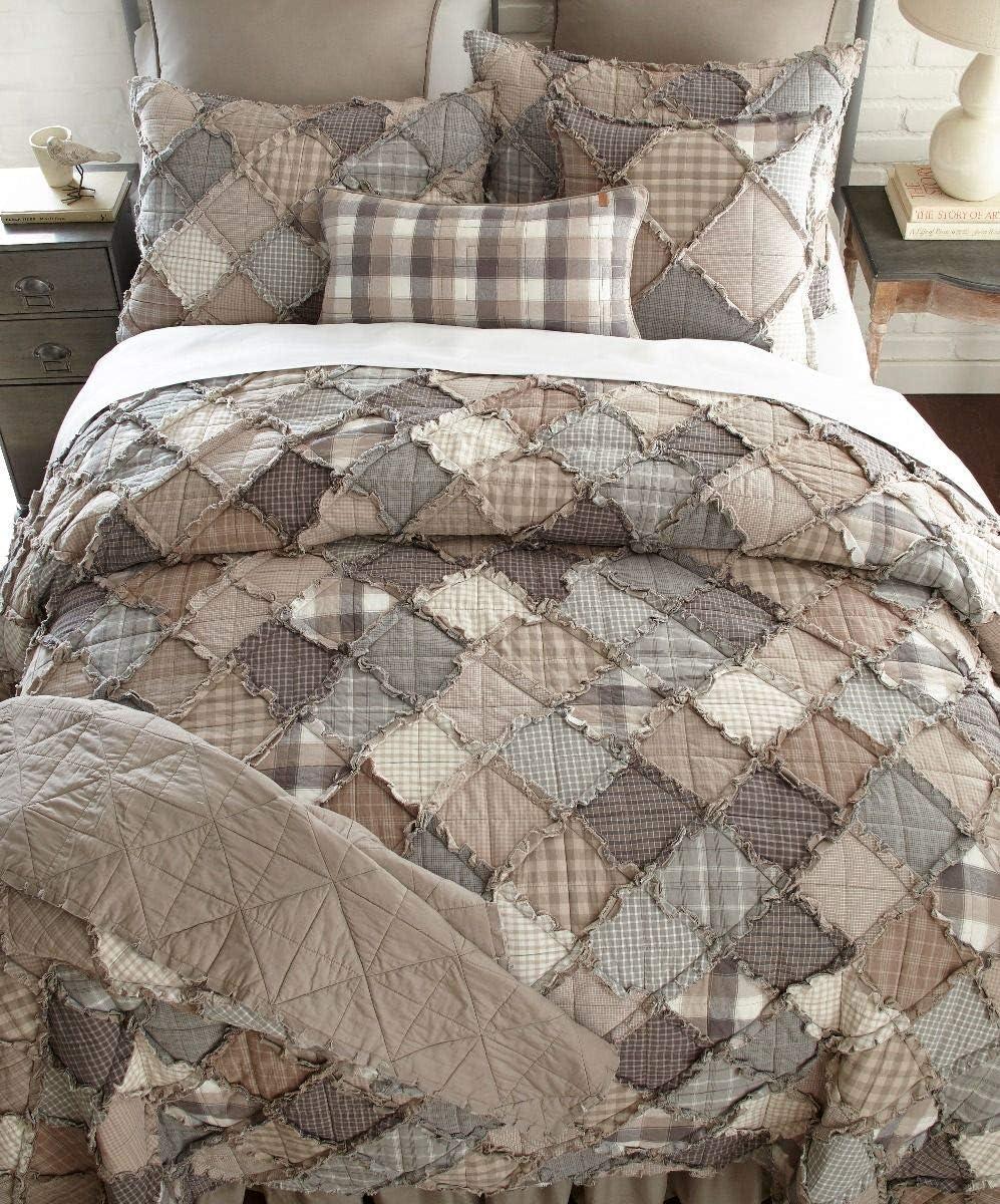 Smoky Mountain Patchwork Cotton Standard Pillow Sham