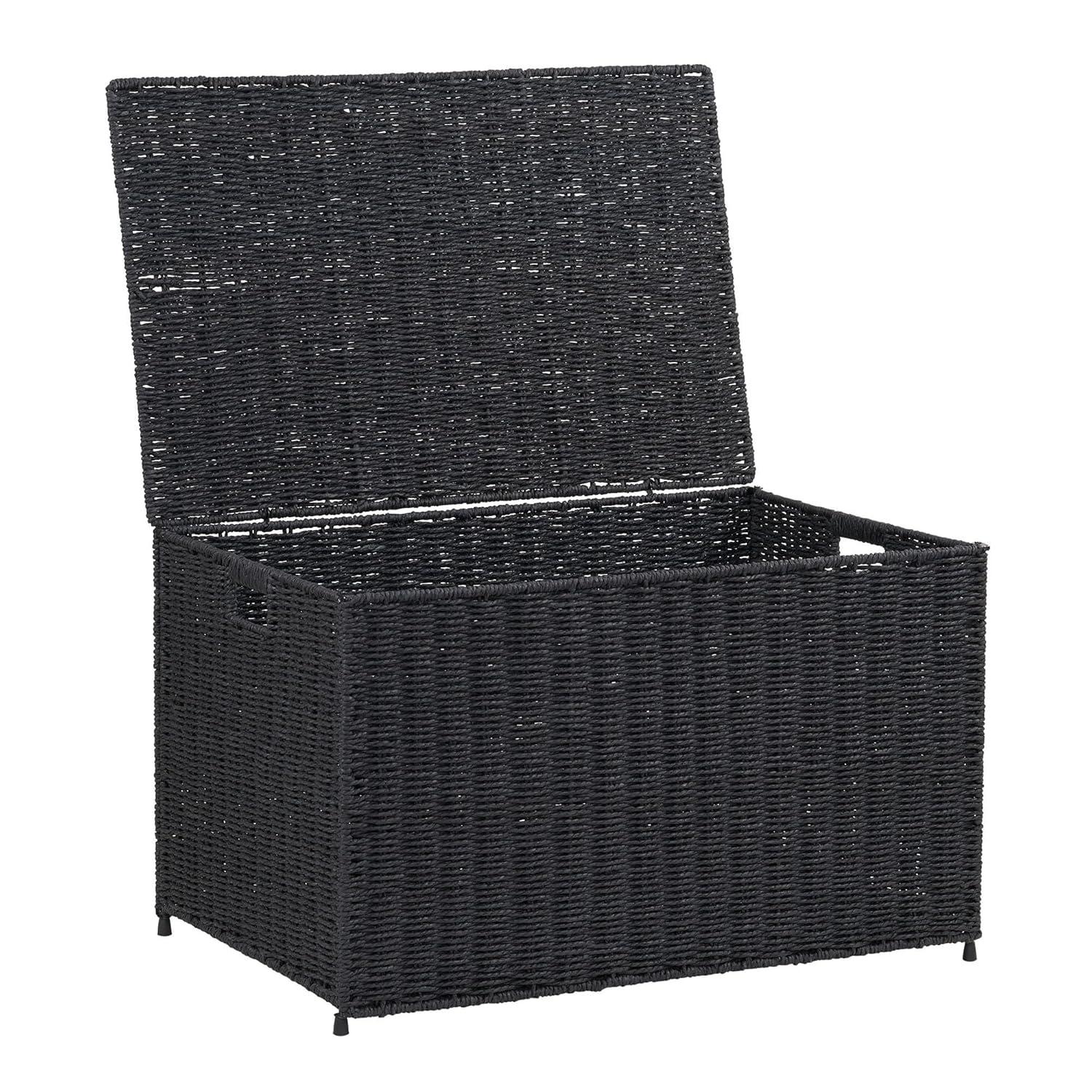 Household Essentials Woven Wicker Storage Chest