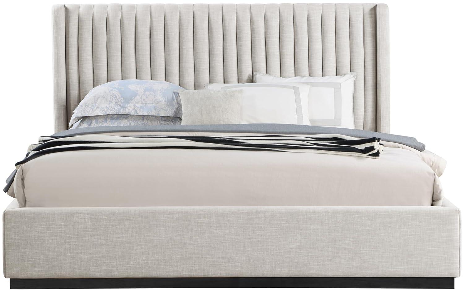 Chamblis Upholstered Wingback Bed
