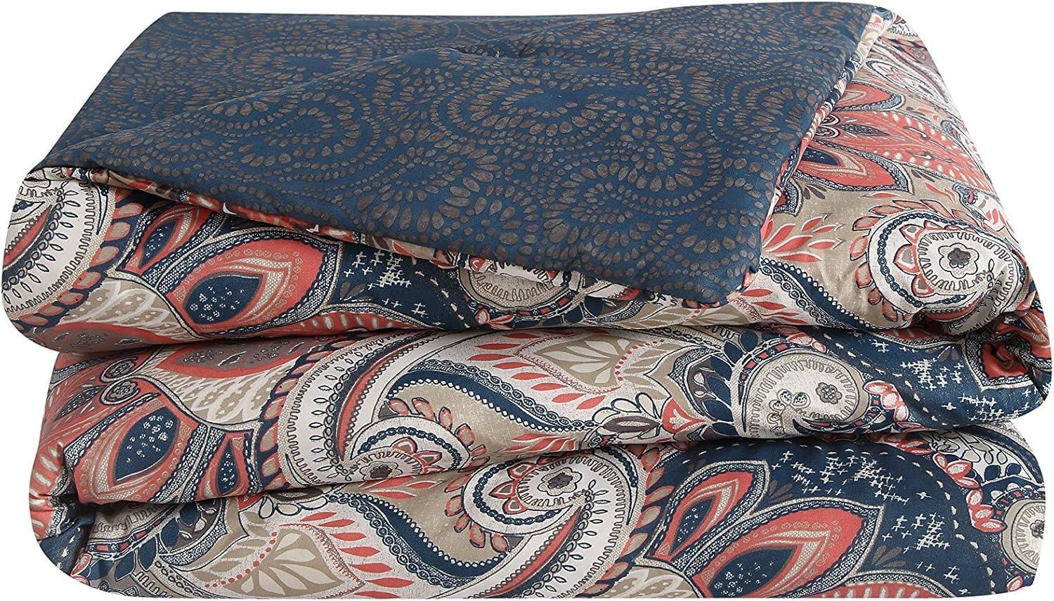 VCNY Casablanca Bohemian Microfiber / Polyester Standard Damask Quilt Set