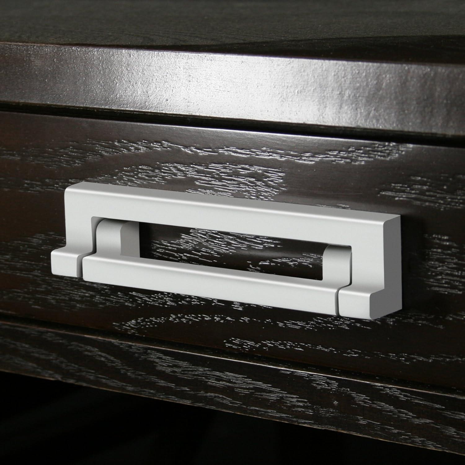 Solid + Manufactured Wood Drop Leaf Computer Writing Desk in Chocolate Oak