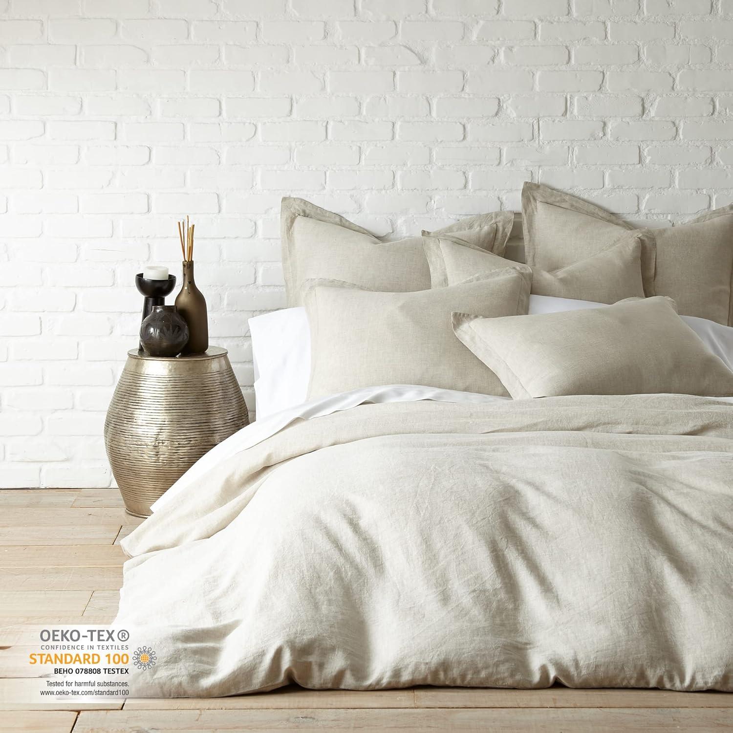 Washed Linen King Duvet Cover - Natural - Levtex Home