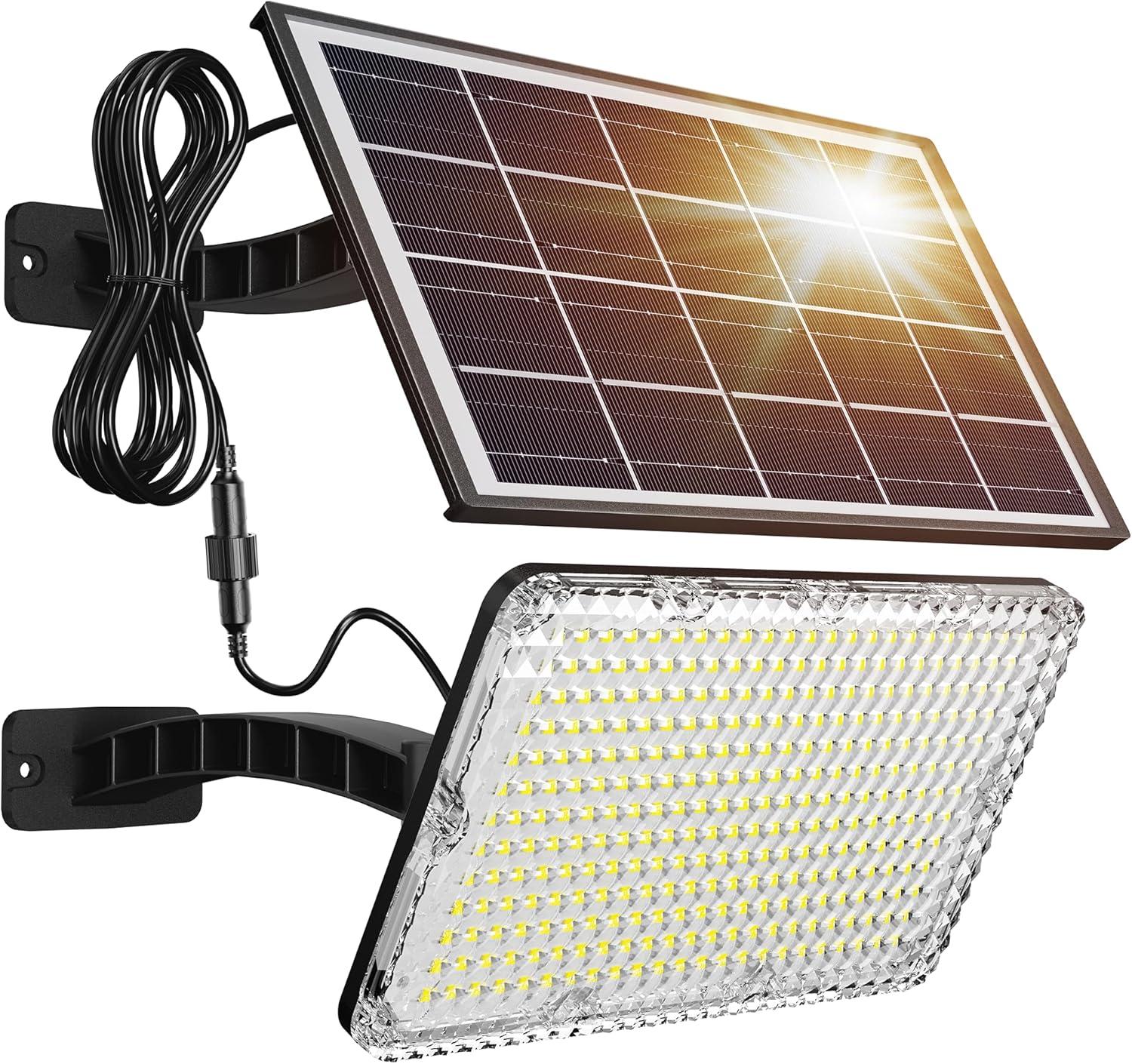 Solar Powered 1000 Lumen LED Security Flood Light